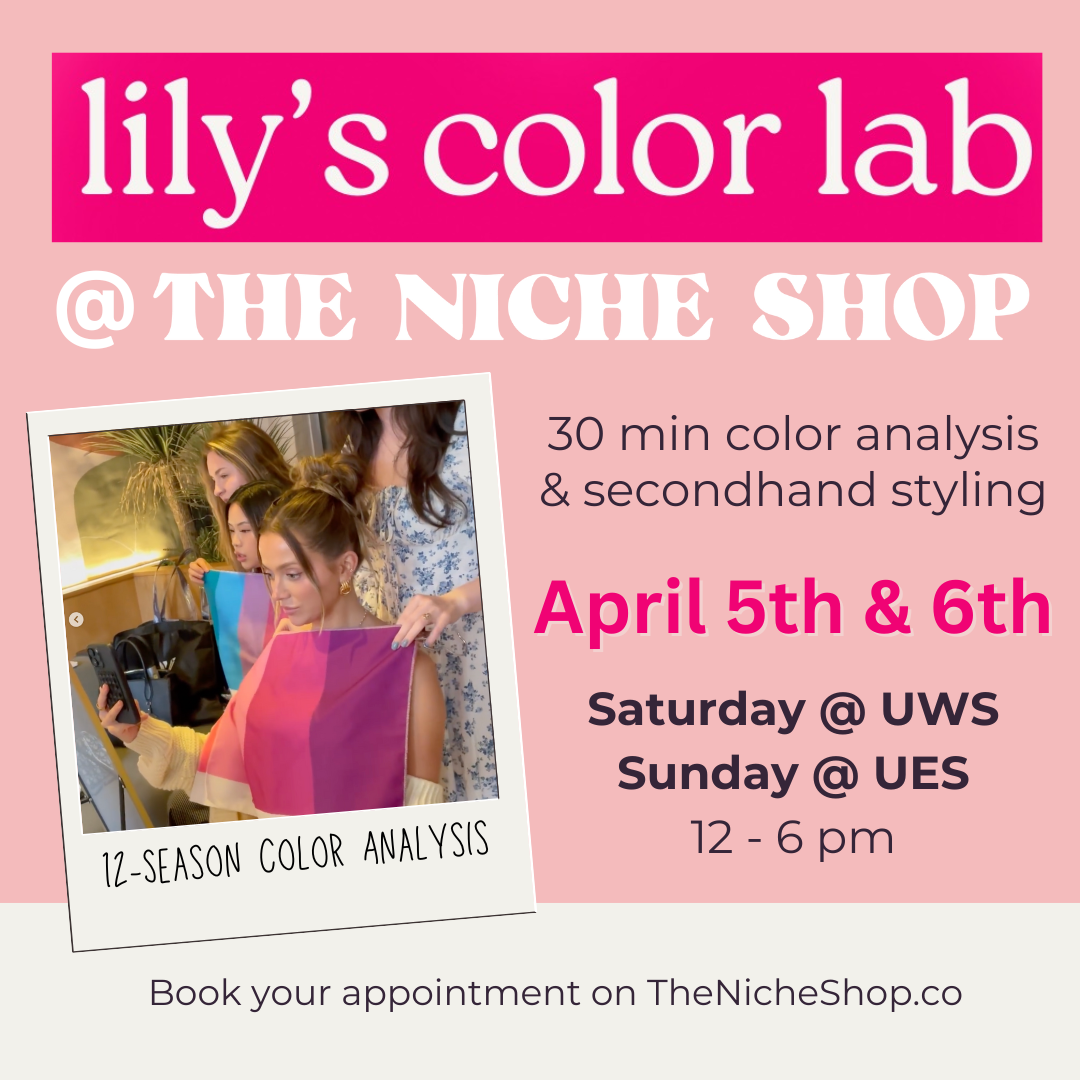 Lily's Color Lab Upcoming Event 4.5 &4.6: Lily's Color Lab – The Niche Shop