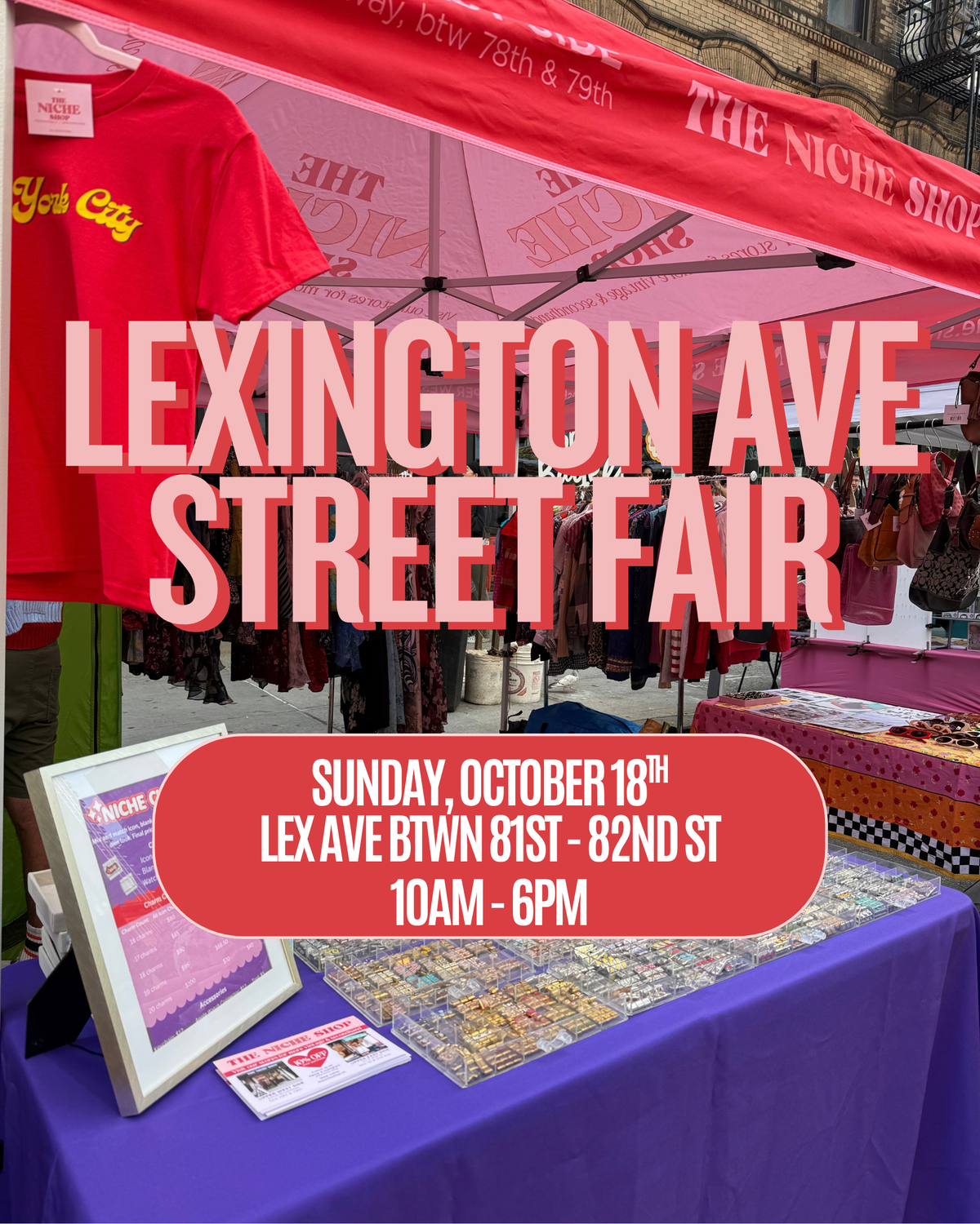 Lexington Ave Street Fair: October 18th