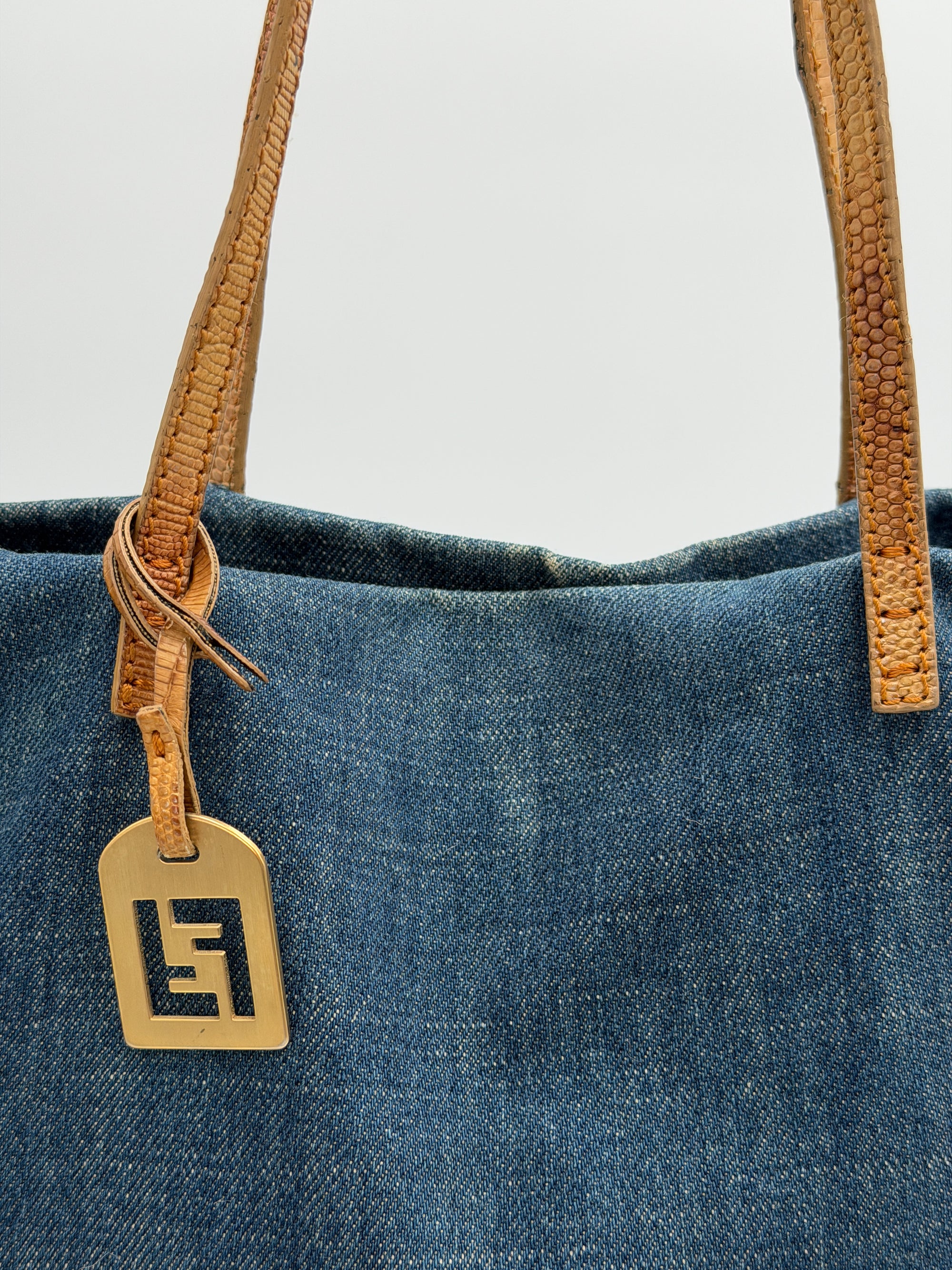 Fendi Denim Tote Bag