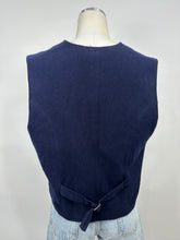 Load image into Gallery viewer, Karen Scott Navy Snowflake Vest
