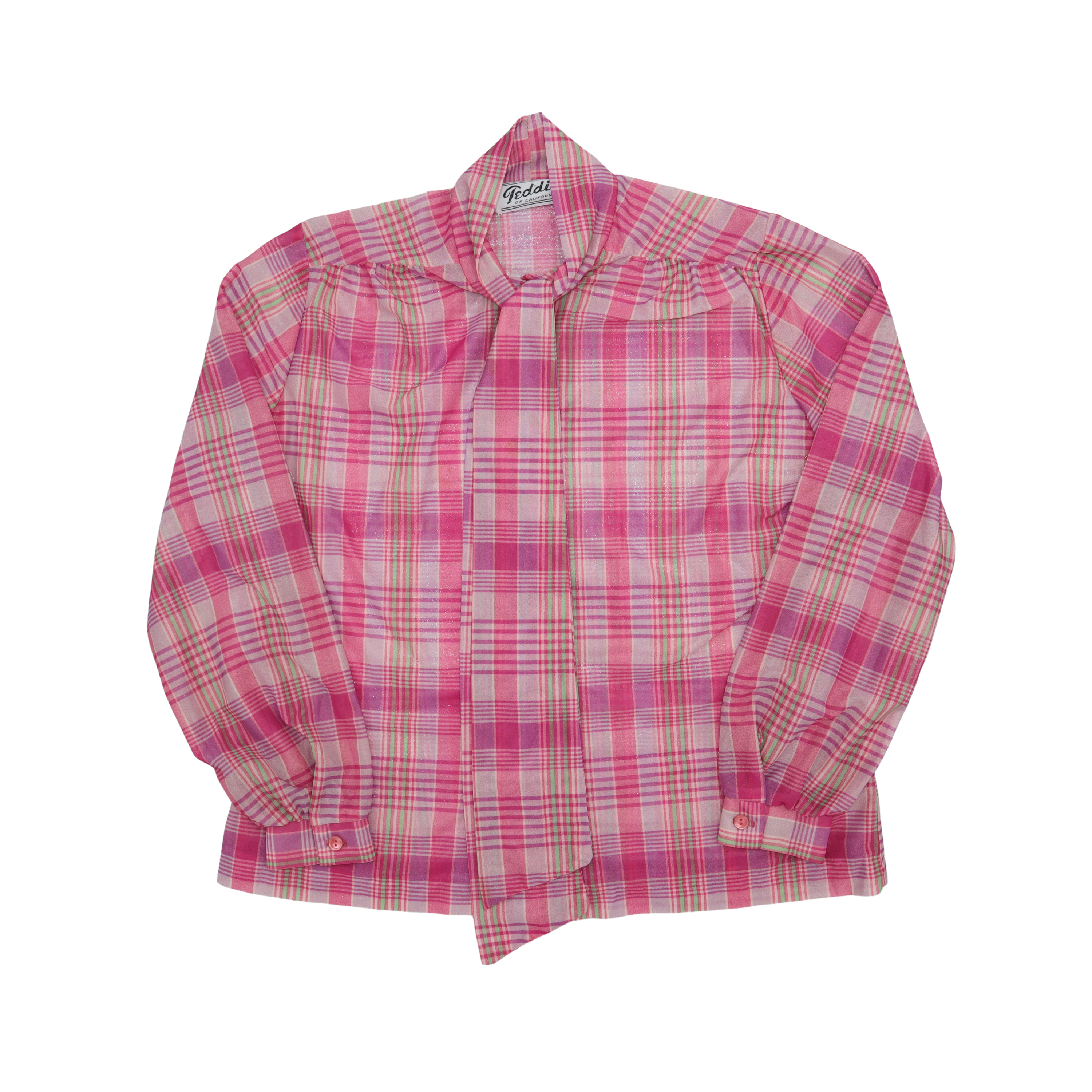 Teddi Pink Plaid Top