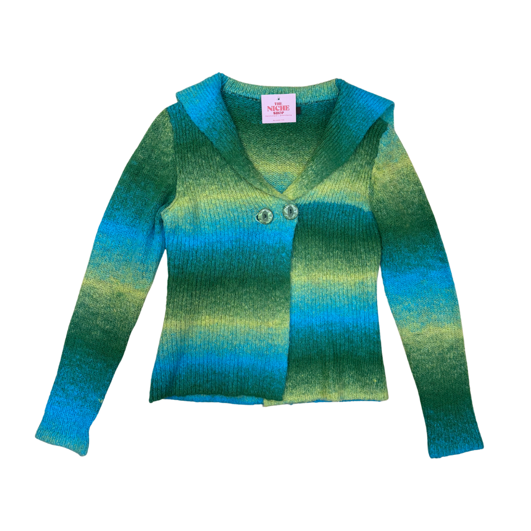 Evis Green Blue Cardigan