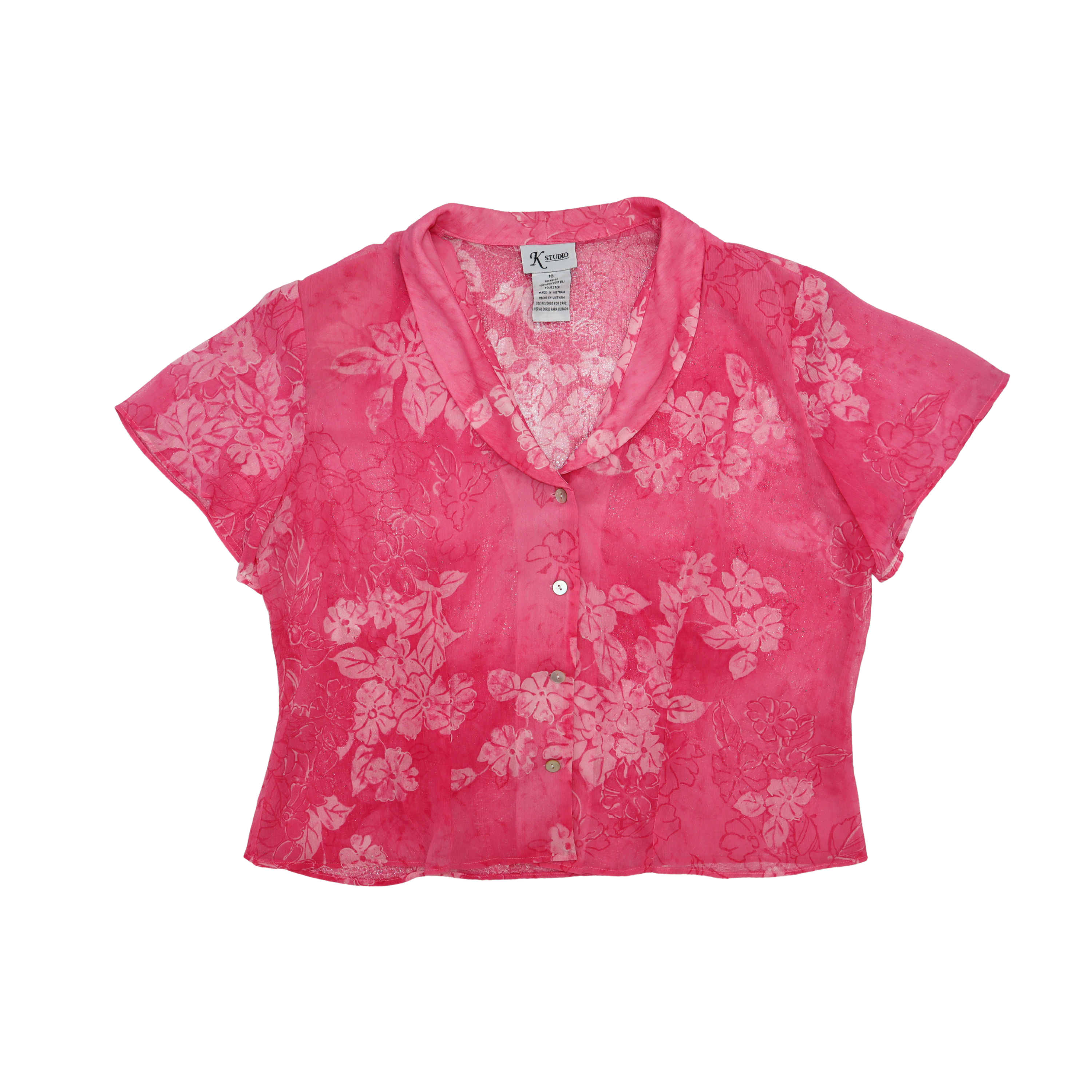 K Studio Sheer Pink Top