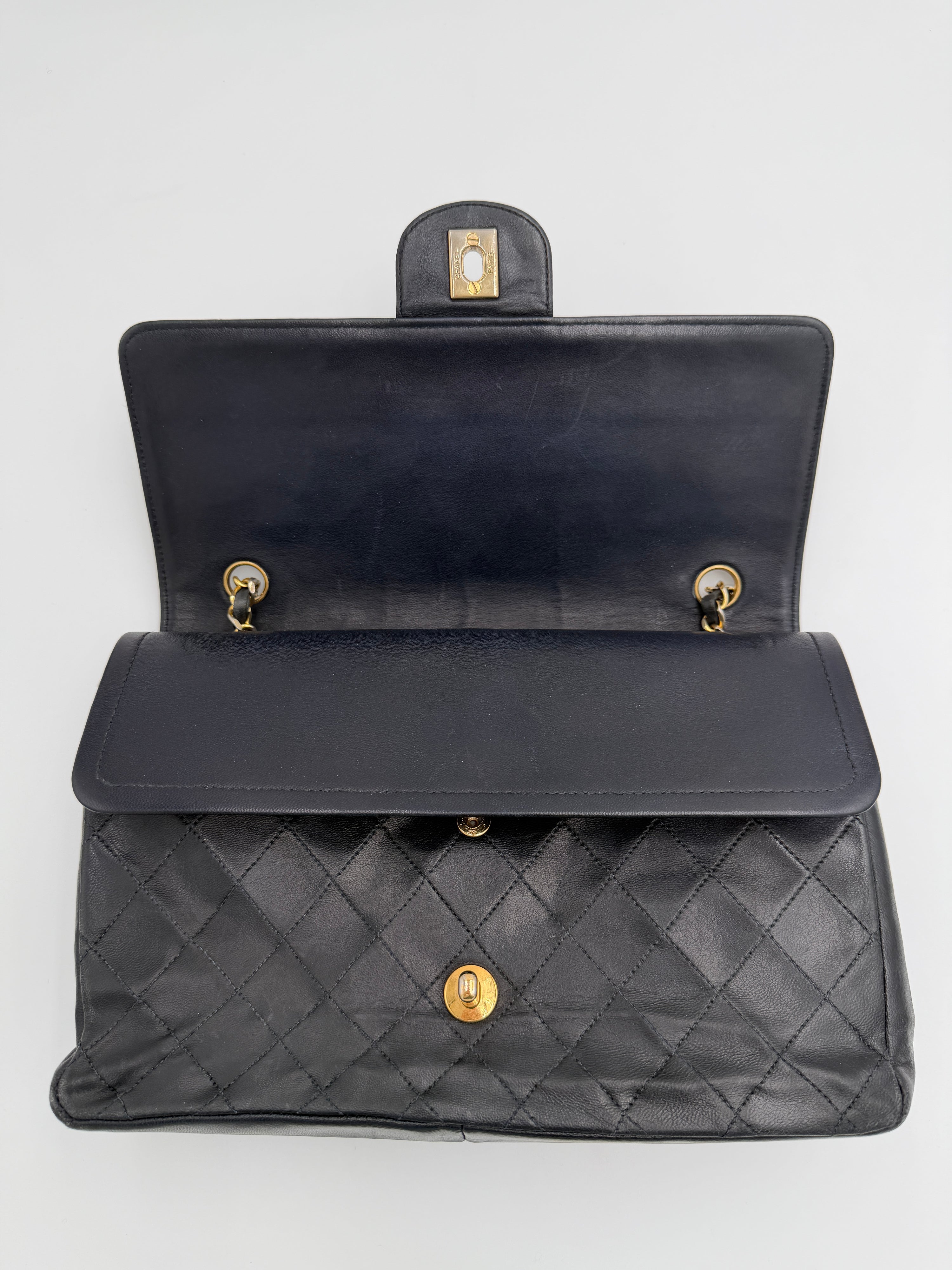 Chanel Navy Double Flap Bag