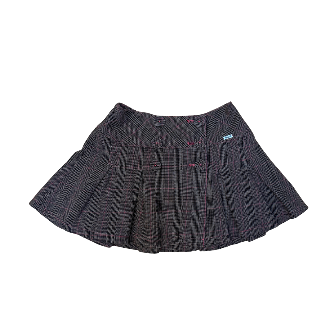 Pineapple Plaid Mini Skirt