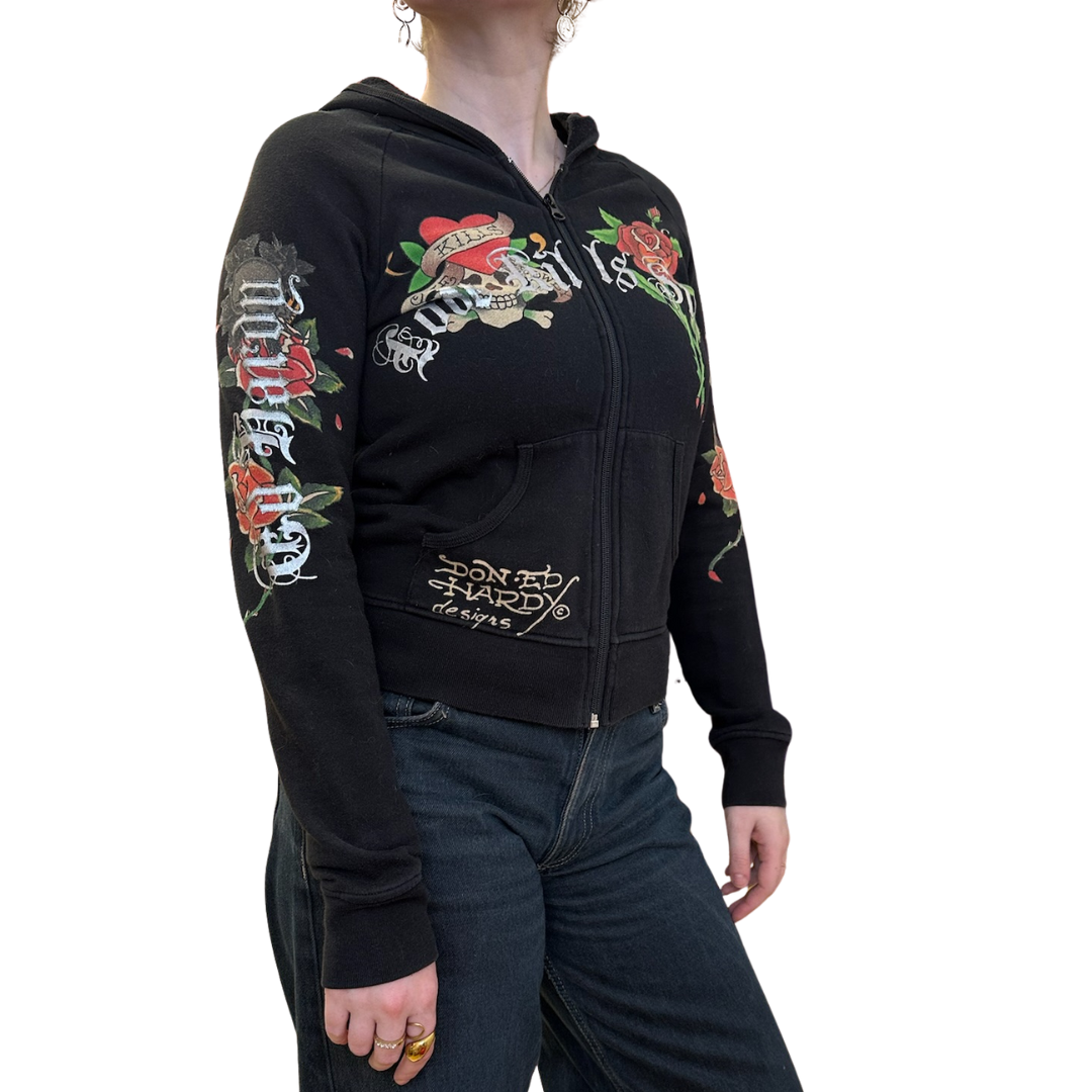 Ed Hardy Zip Up Hoodie