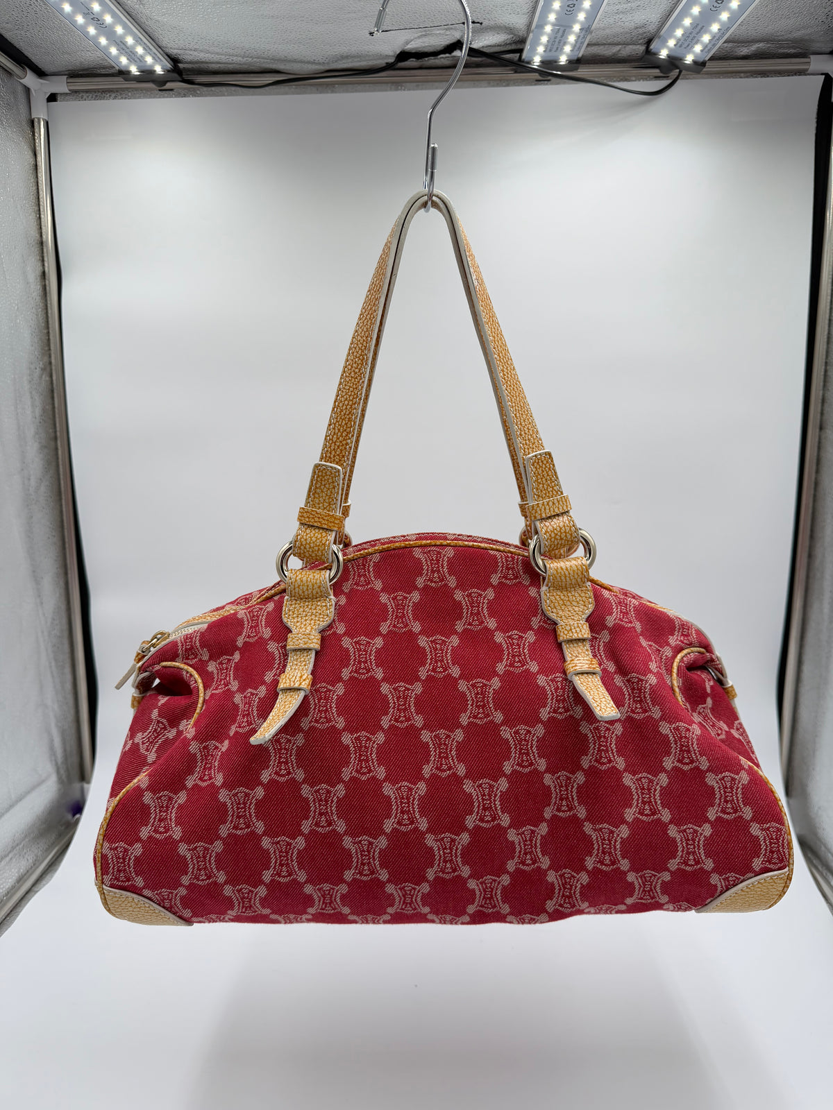 Celine Macadam Denim Bittersweet Hobo Handbag