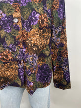 Load image into Gallery viewer, Briggs New York Purple Flower Top
