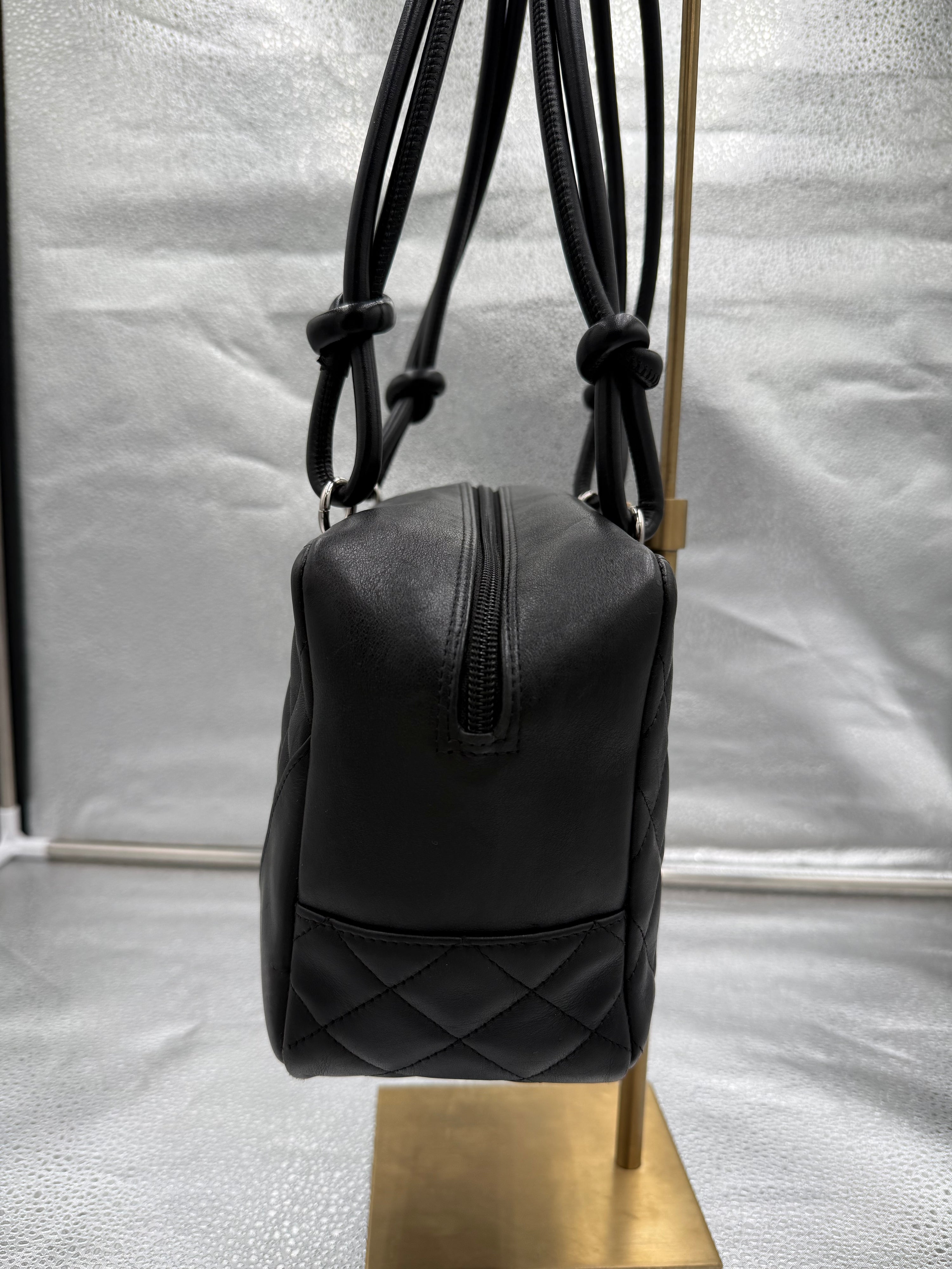 Chanel Calfskin Quilted Cambon Bowler Bag