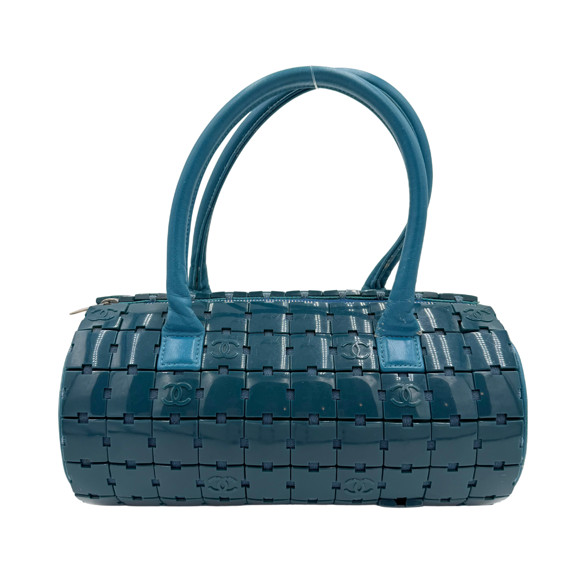 Chanel Teal Puzzle Barrel Bag