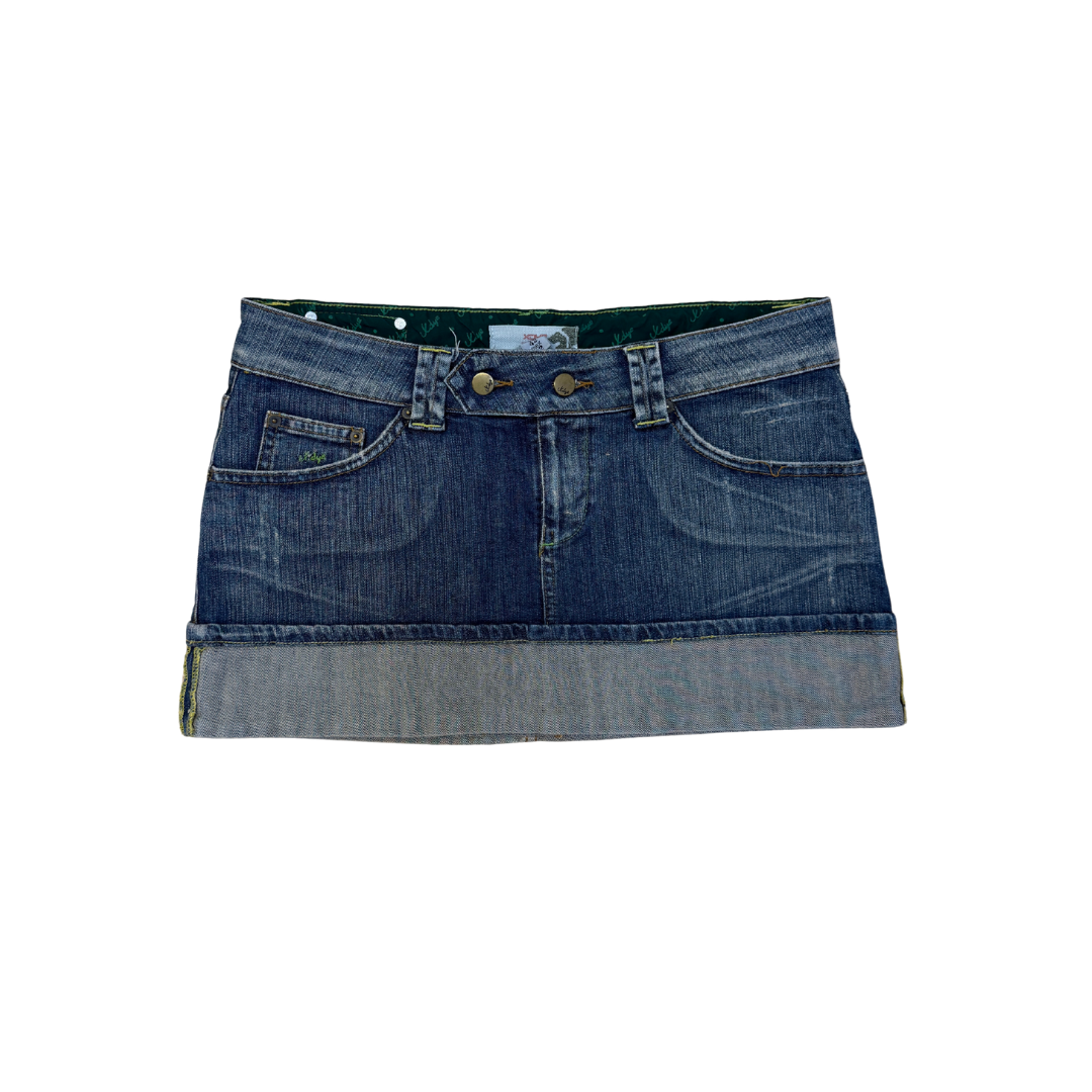 Xdye Denim Mini Skirt