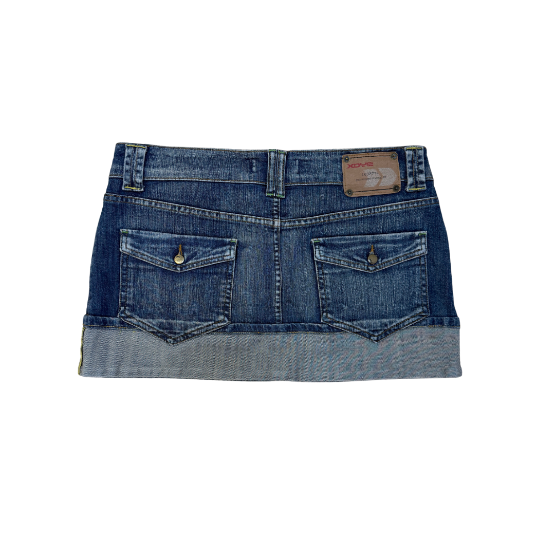 Xdye Denim Mini Skirt