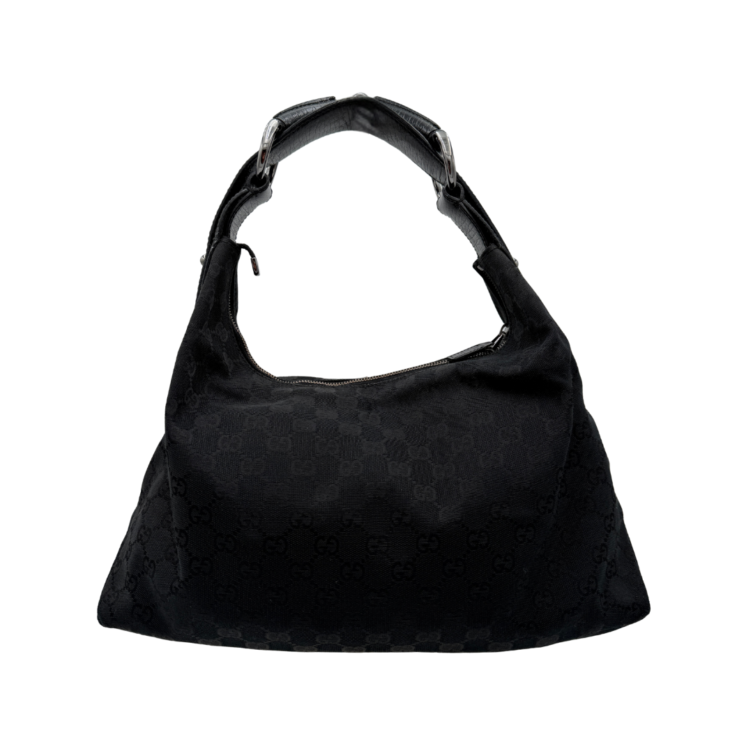 Gucci GG Black Horsebit Bag