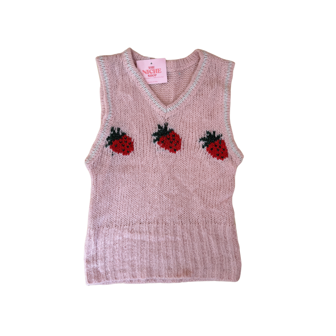 Strawberry Sweater Vest