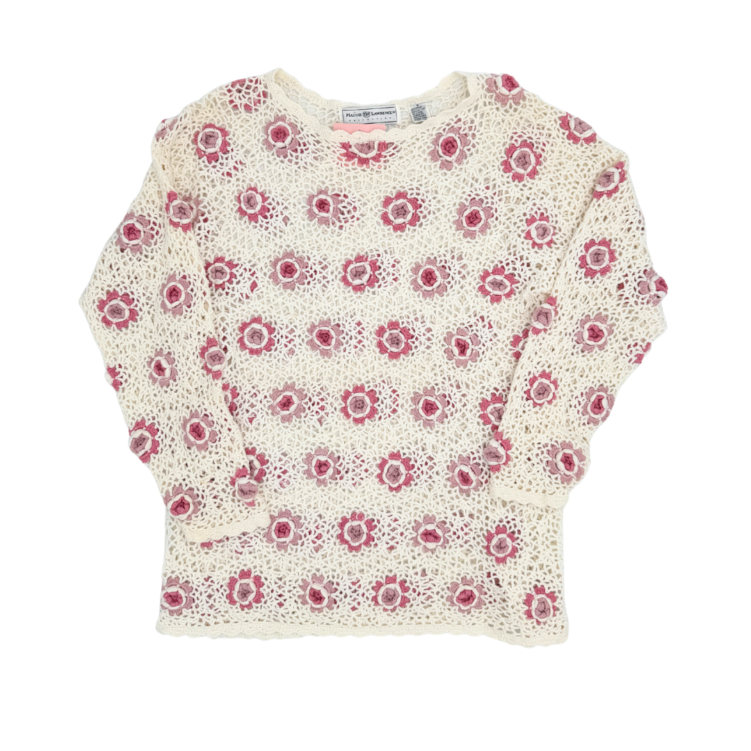 Maggie Lawrence Crochet Knit Top