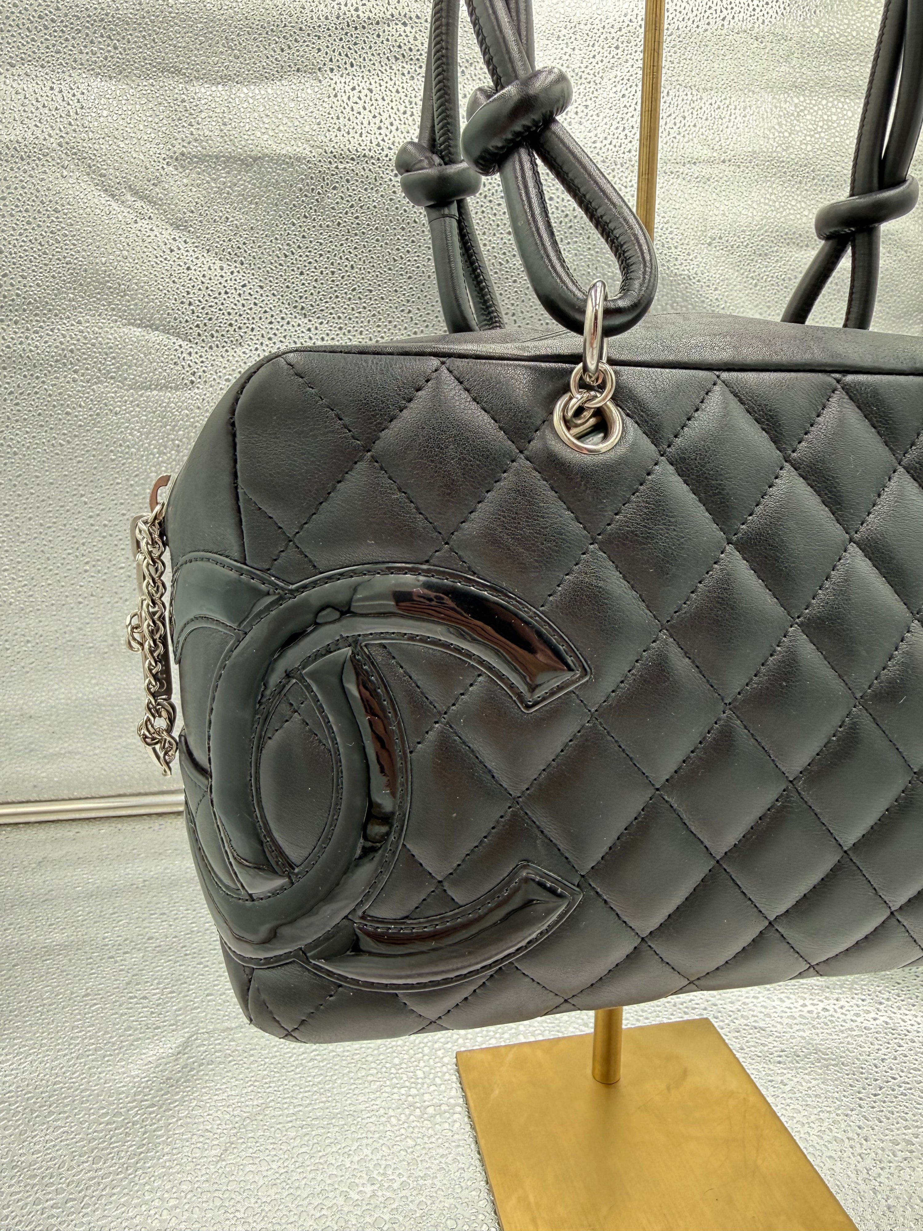 Chanel Calfskin Quilted Cambon Bowler Bag