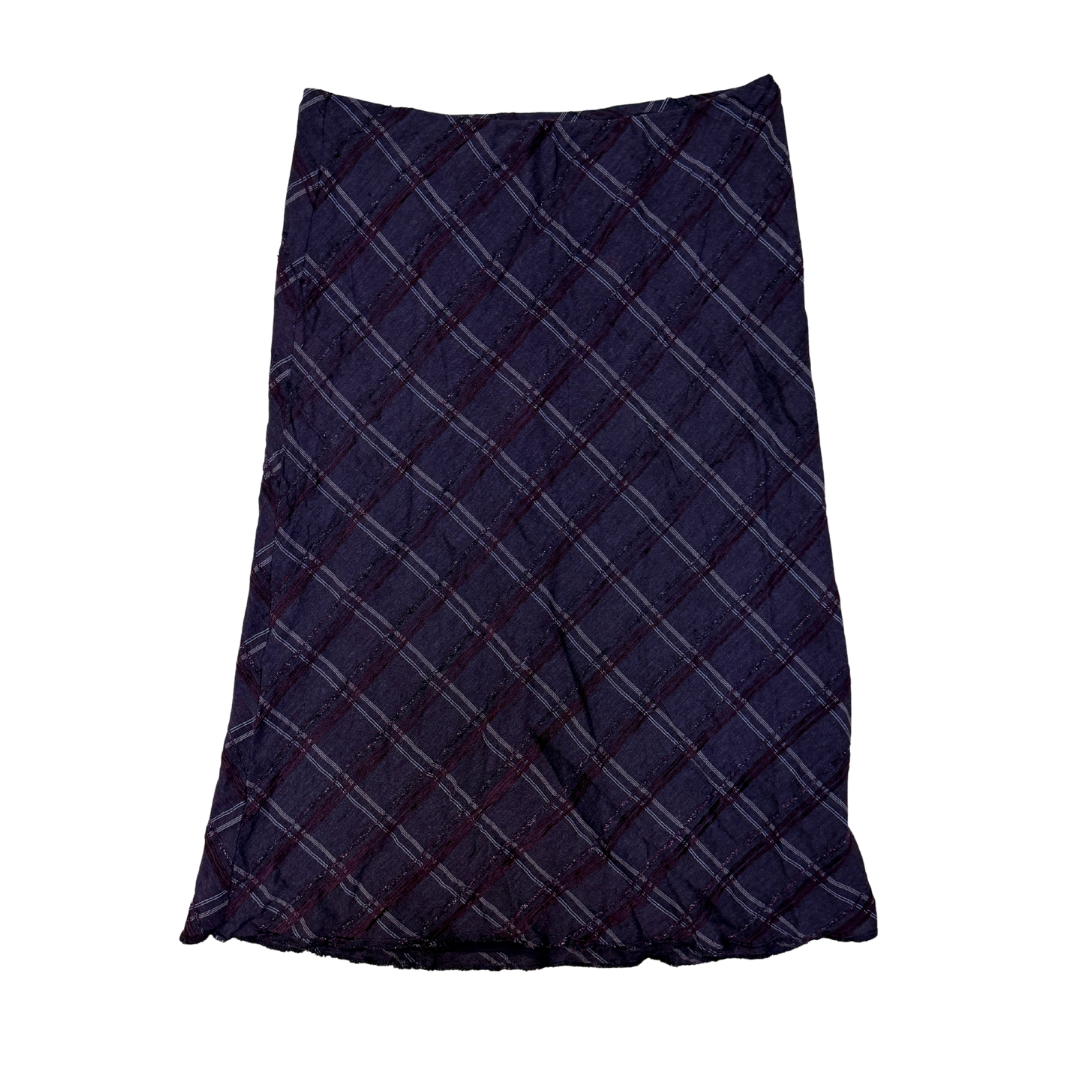 Pinciples Purple Plaid Skirt