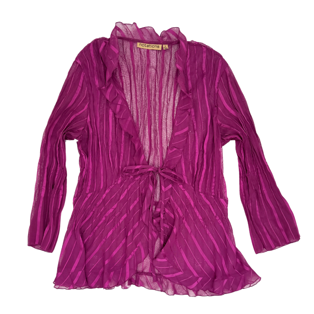 Notations Ruffle Tie Top