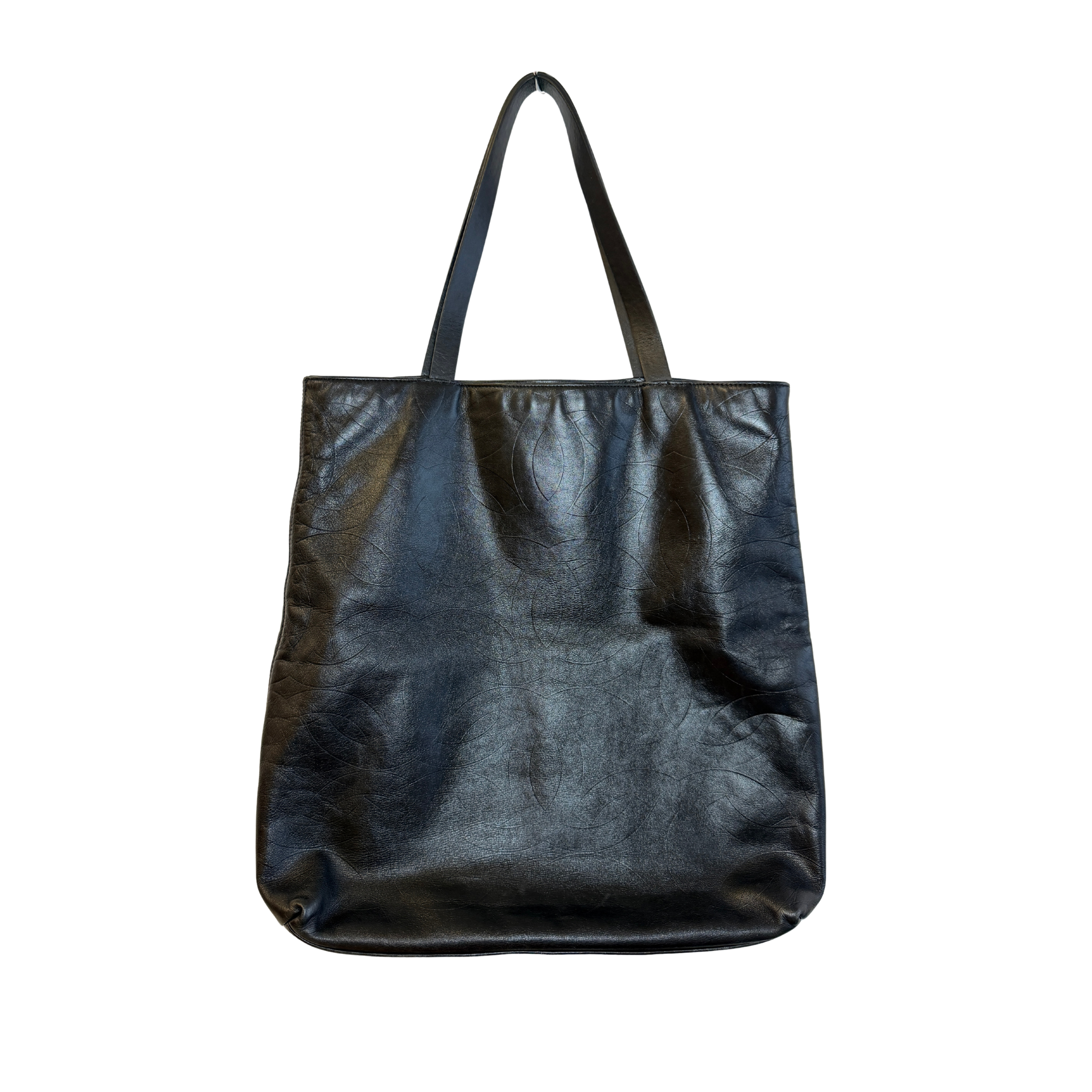 Chanel Black Leather CC Tote Bag