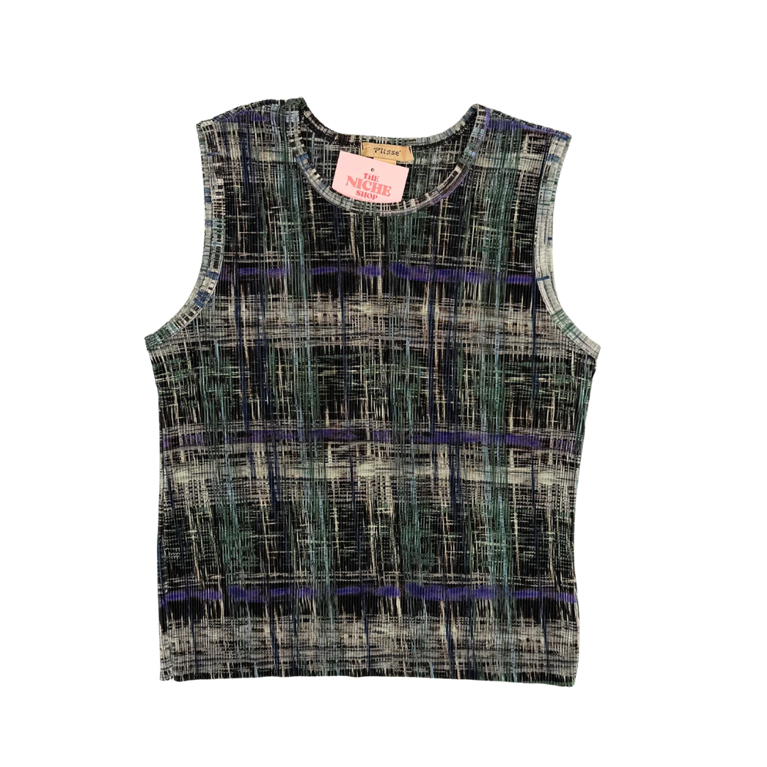 Plissé Tank Top