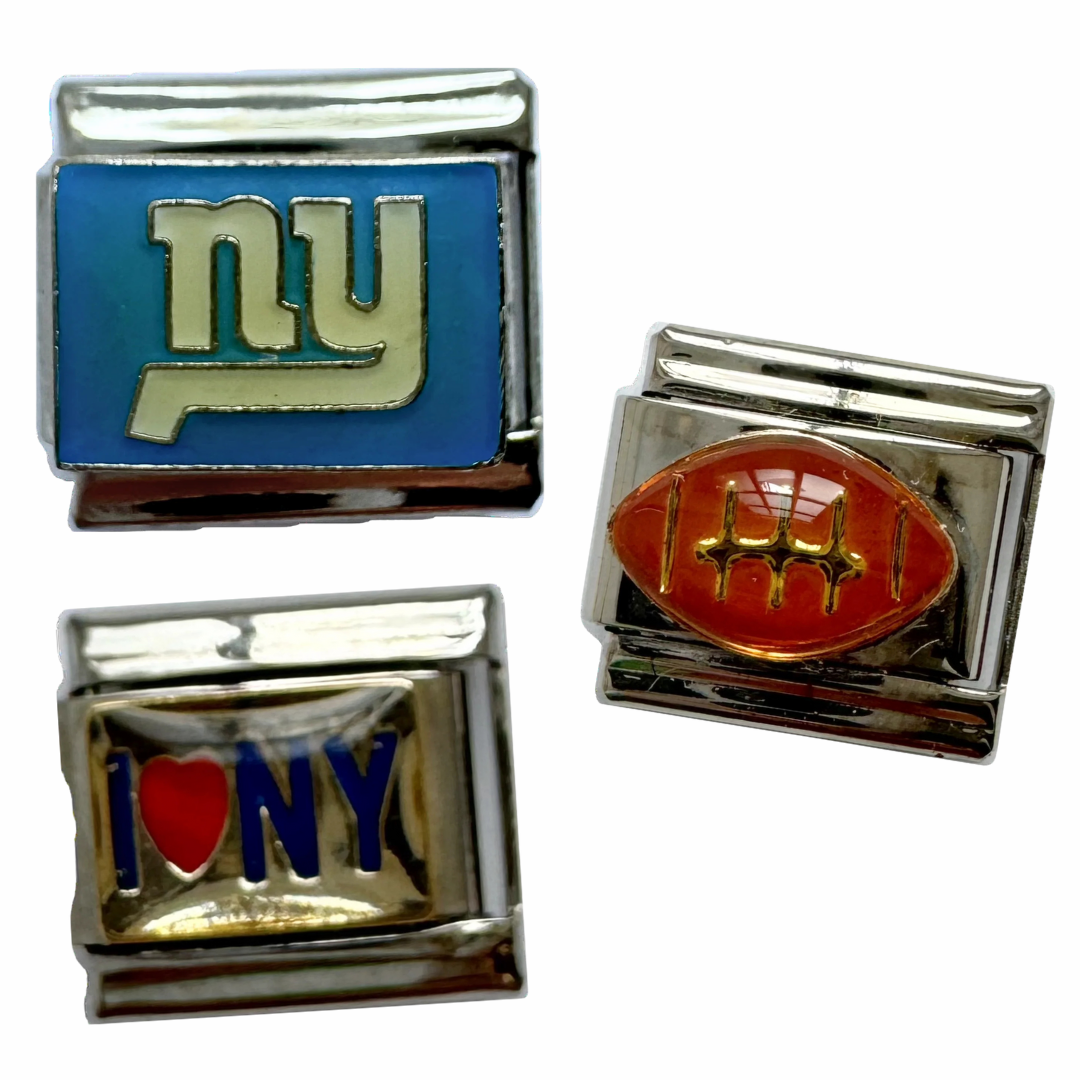 NY Giants Italian Charm Bundle