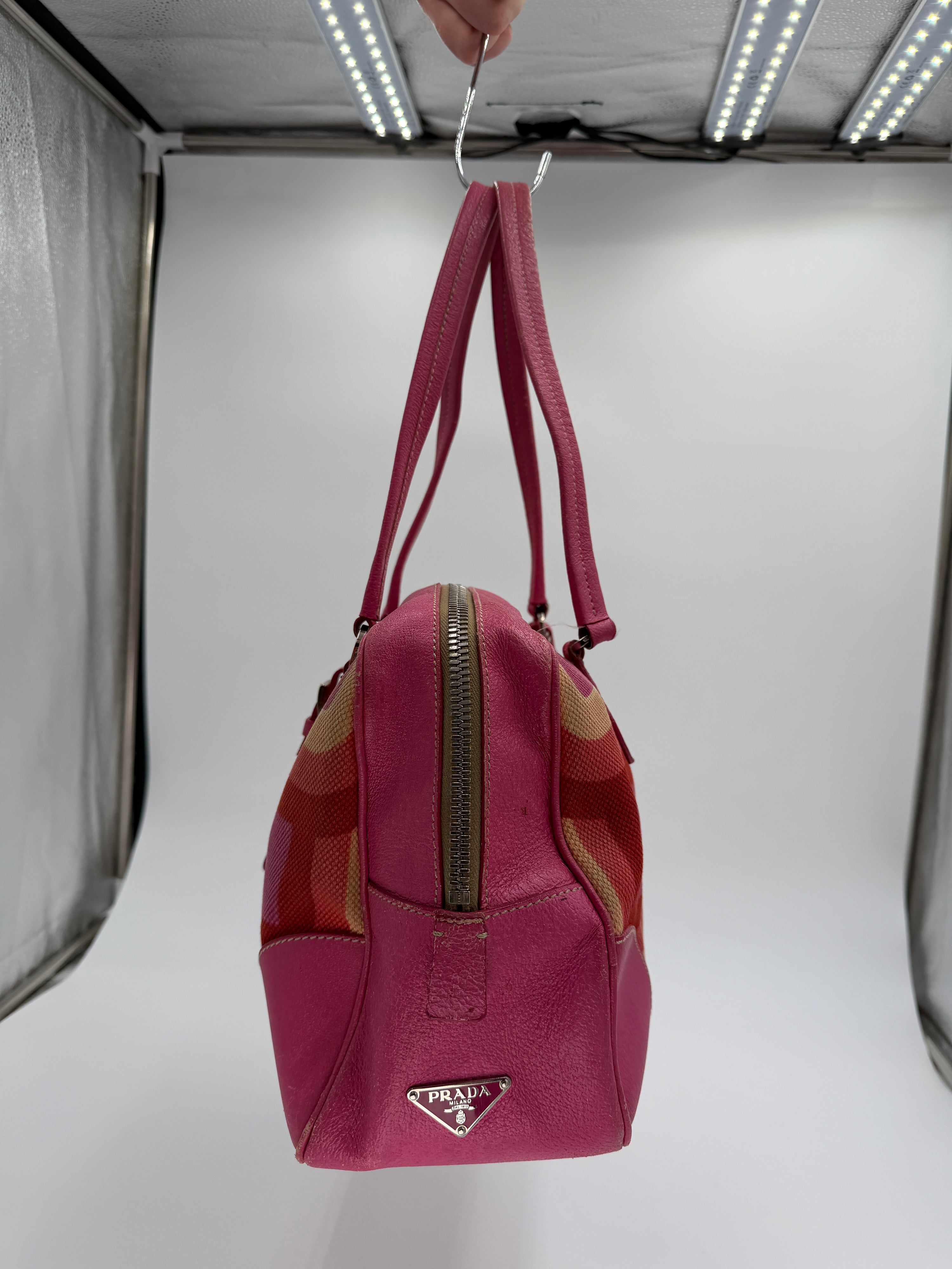 Prada Canapa Stampata Shoulder Bag