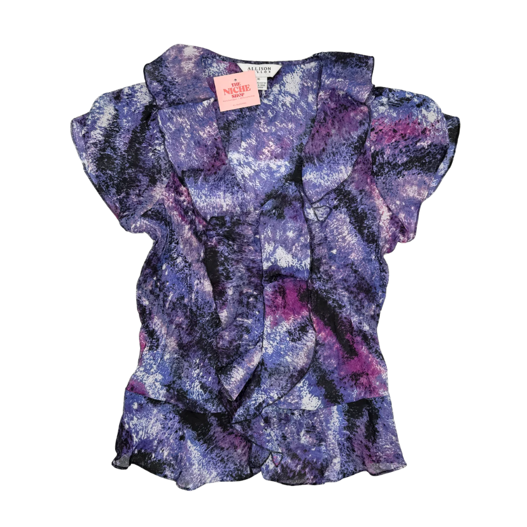 Allison Taylor Purple Print Top