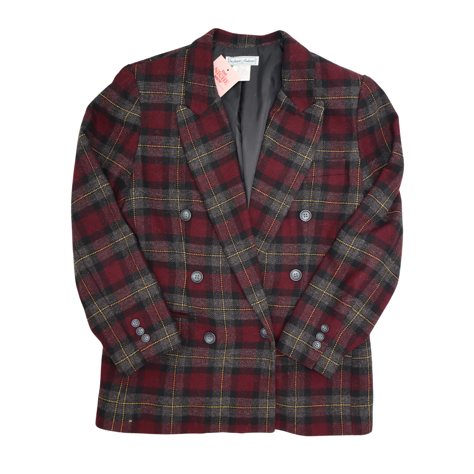 Stephanie Andrews Plaid Blazer