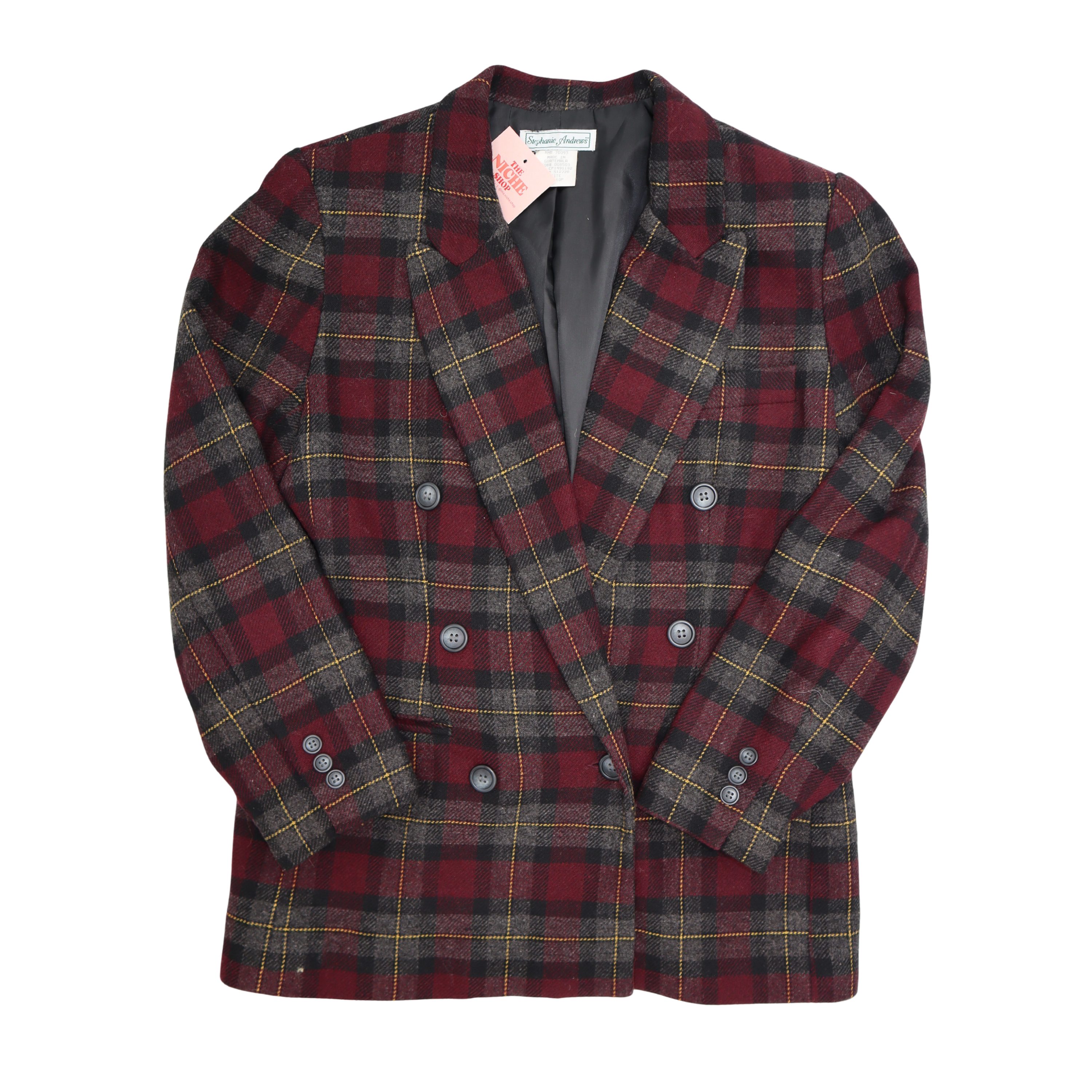 Stephanie Andrews Plaid Blazer