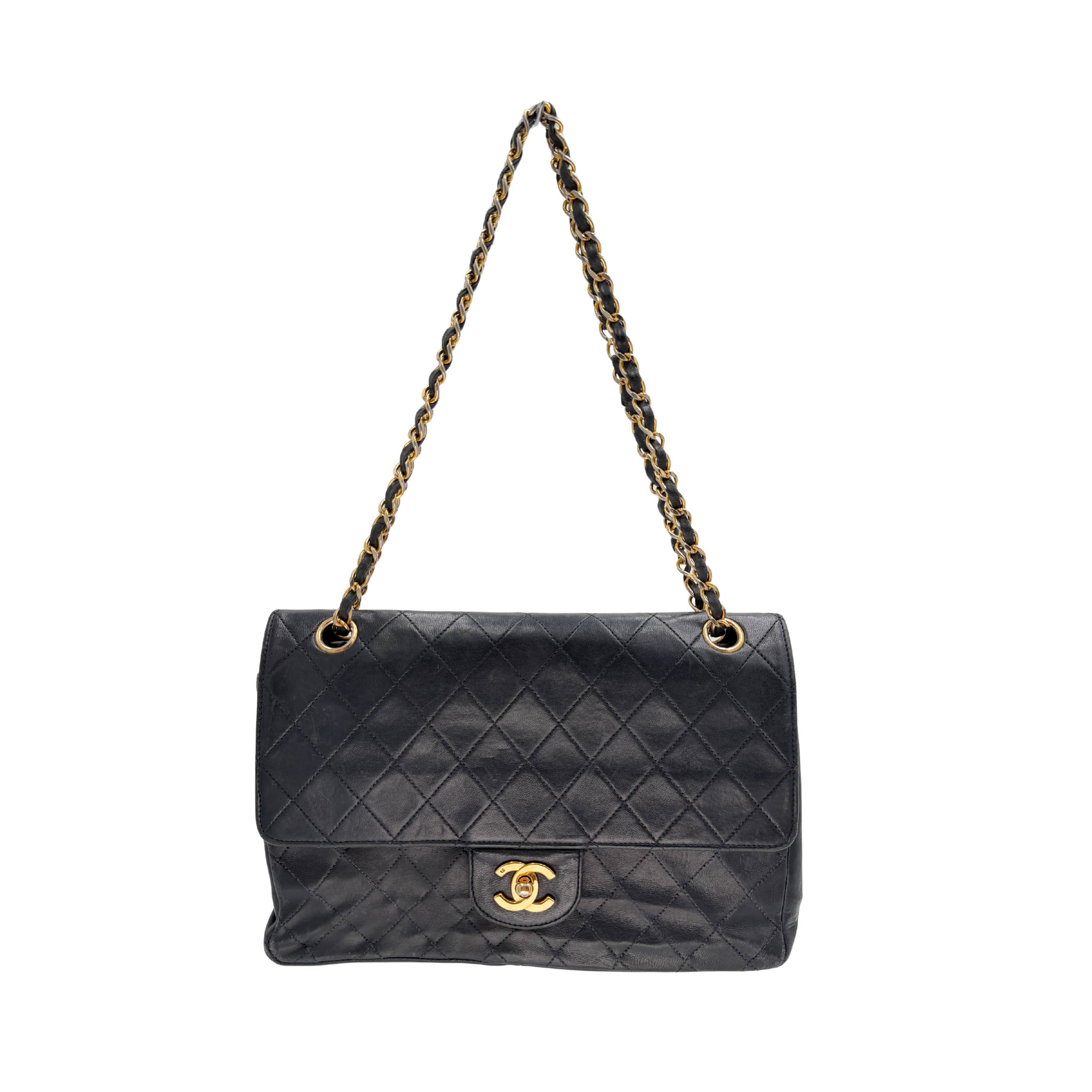 Chanel Navy Double Flap Bag