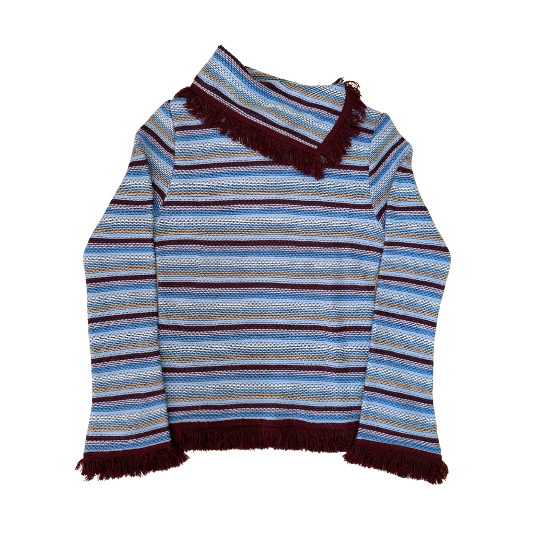 Reds Colorful Stripe Knit Top