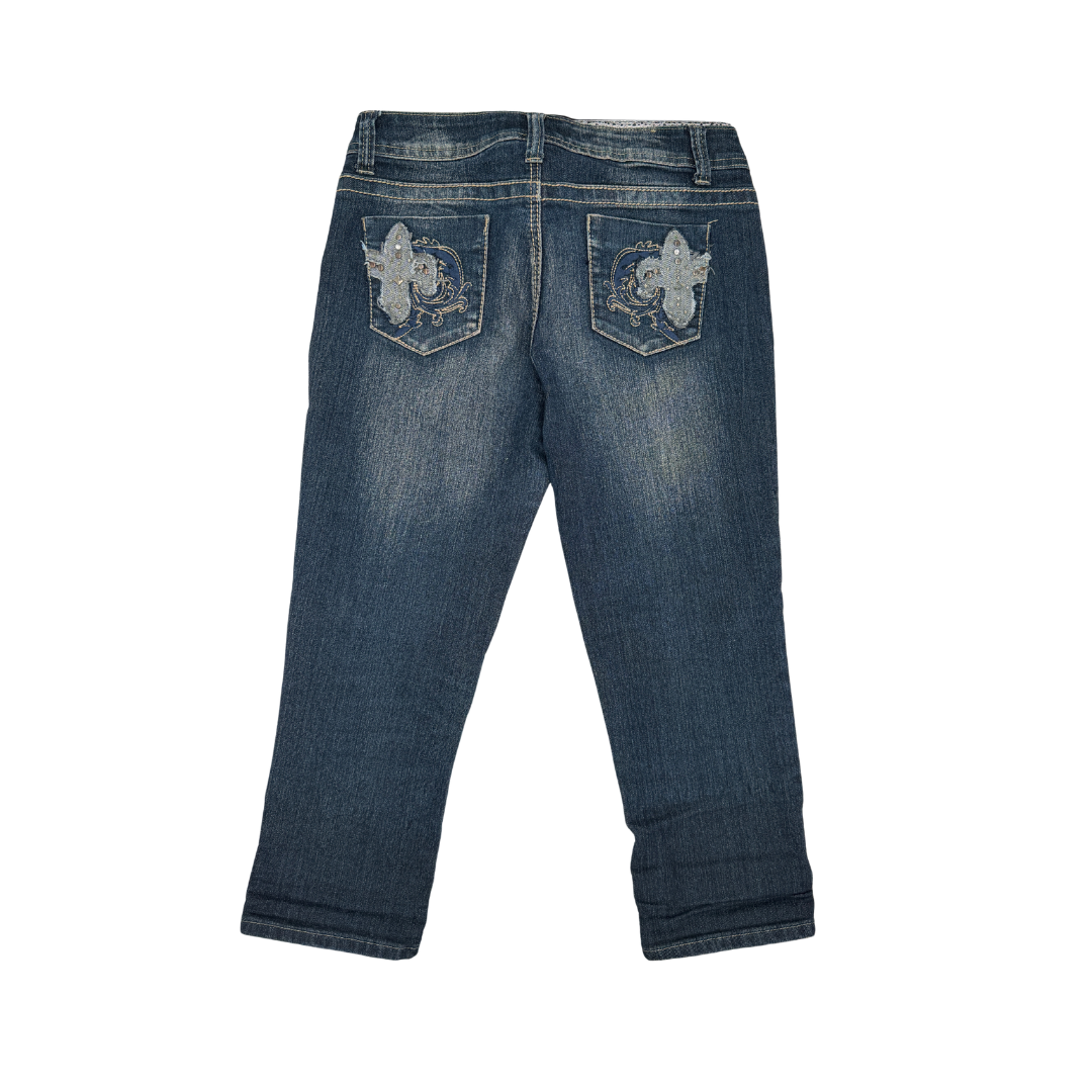 I.Q. & Company Dark Denim Capris