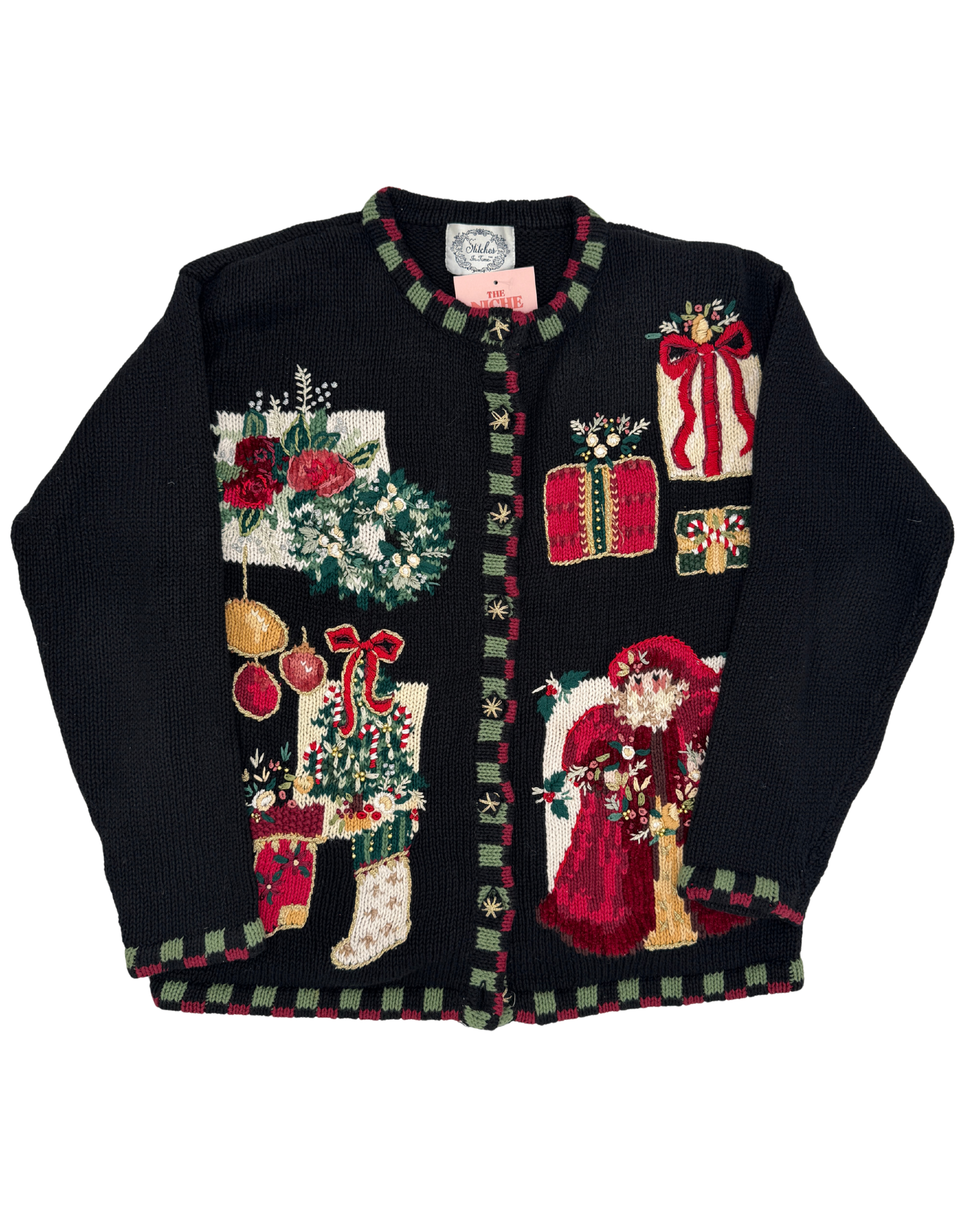 Stitches Holiday Embrodiered Sweater