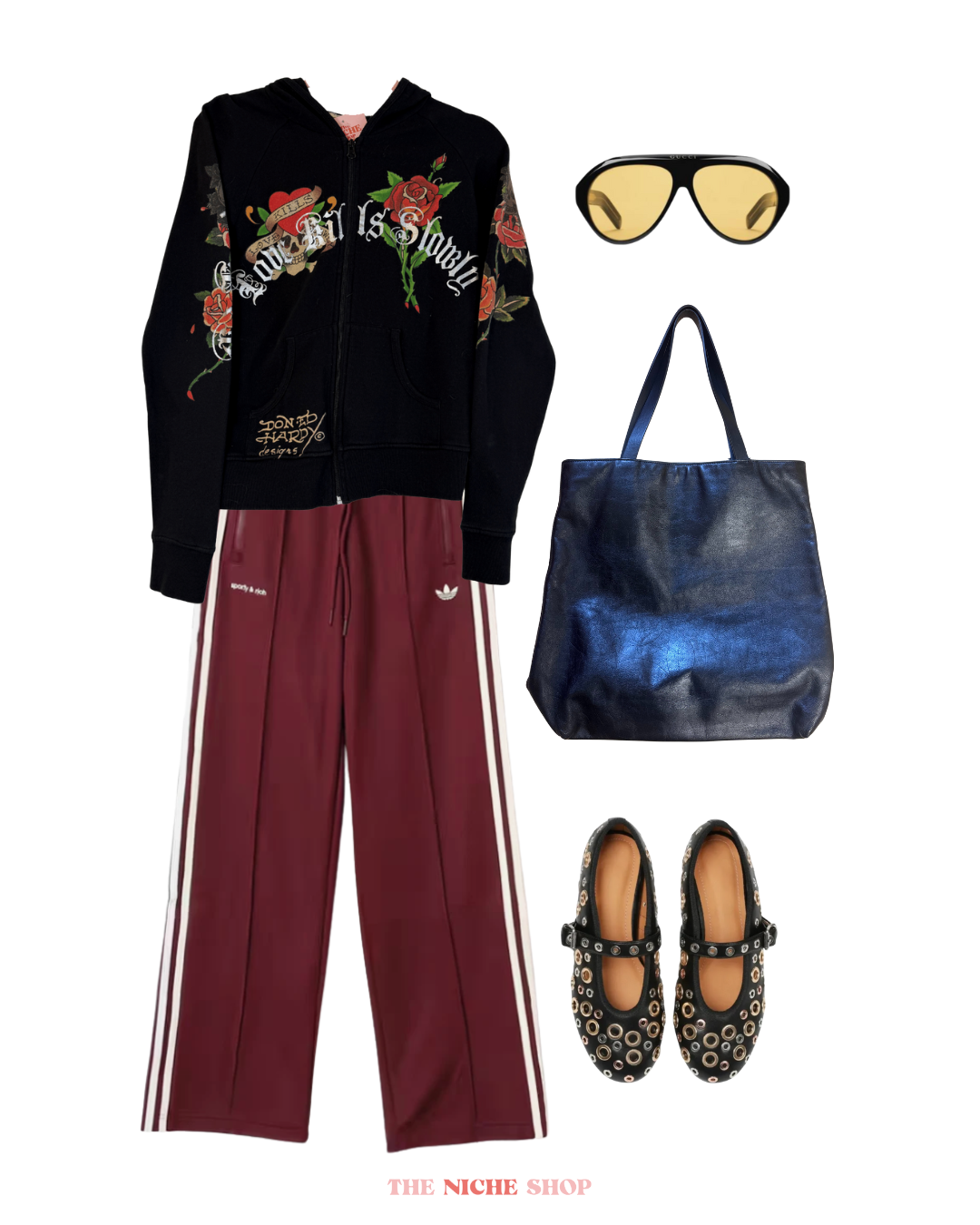 Ed Hardy Zip Up Hoodie