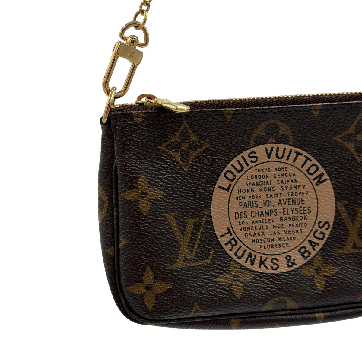 Louis Vuitton Limited Edition Monogram "Trunks & Bags" Mini Pochette