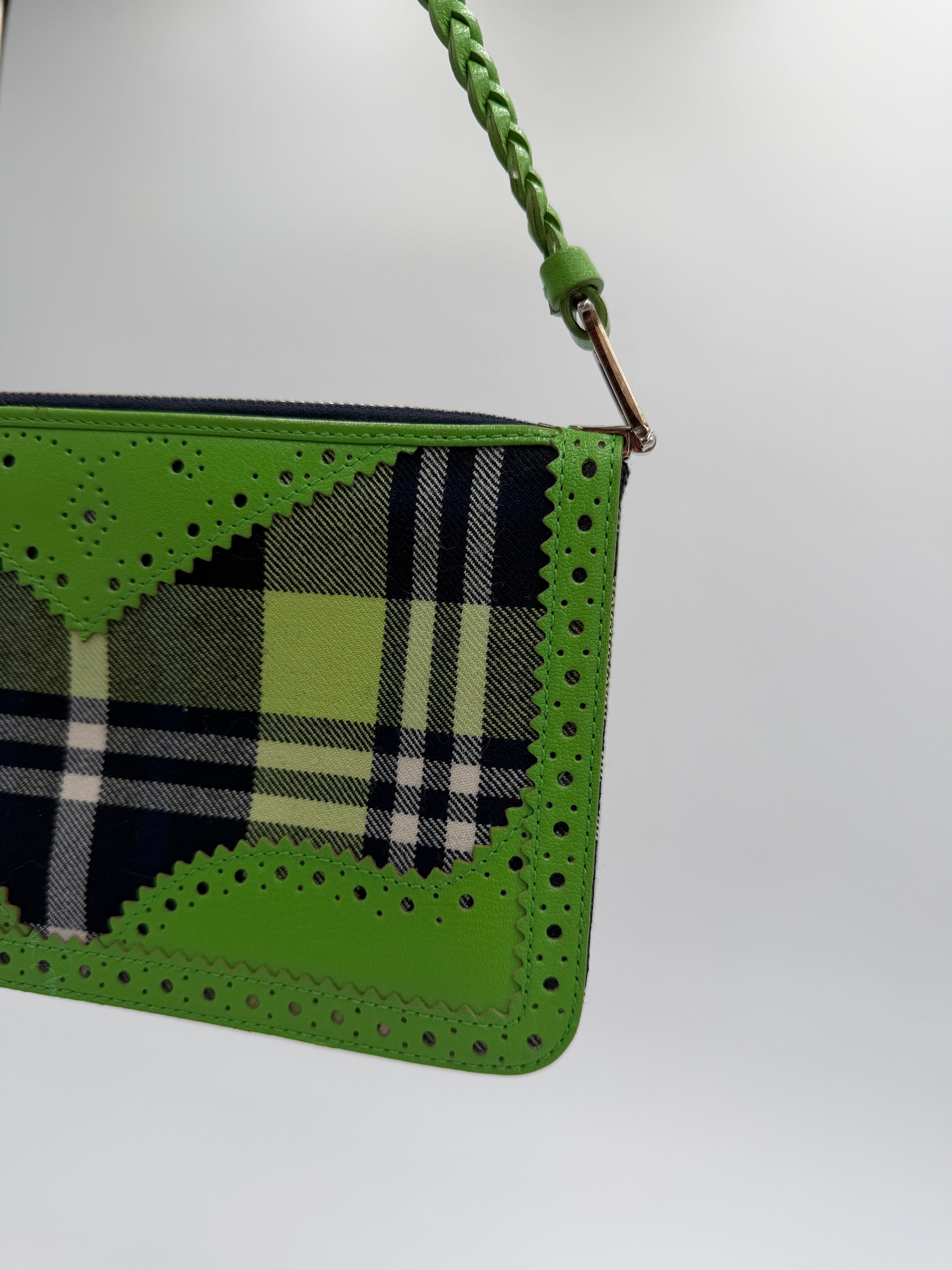 Dior Green Plaid Canvas D'Trick