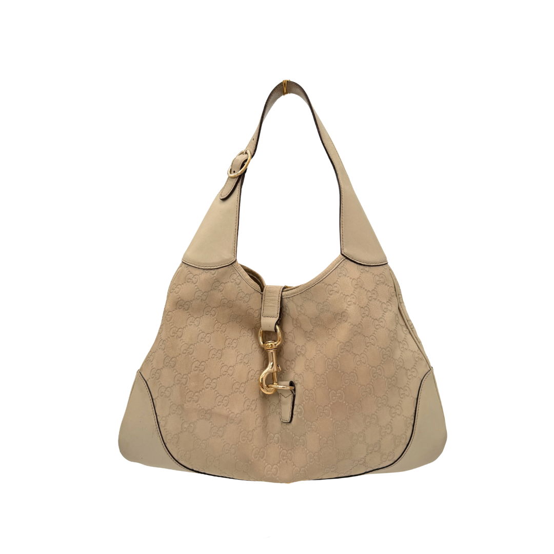 Gucci Cream Leather Jackie Bag