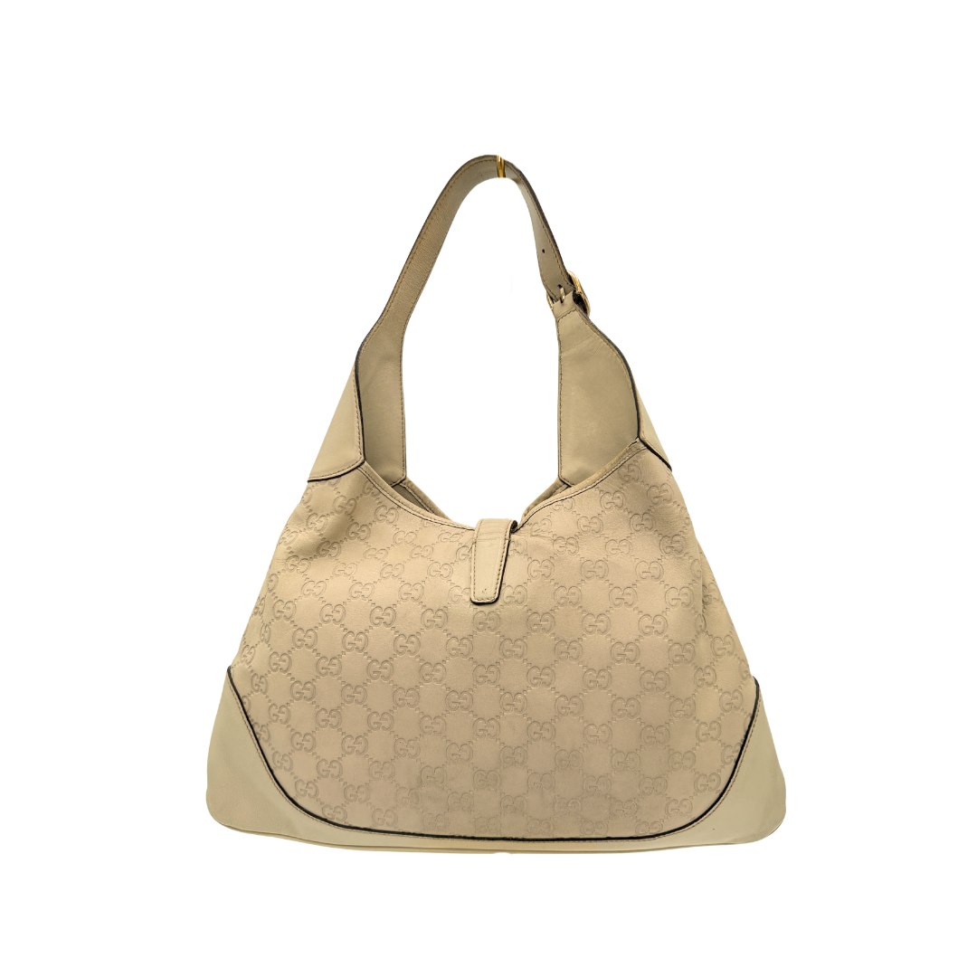 Gucci Cream Leather Jackie Bag