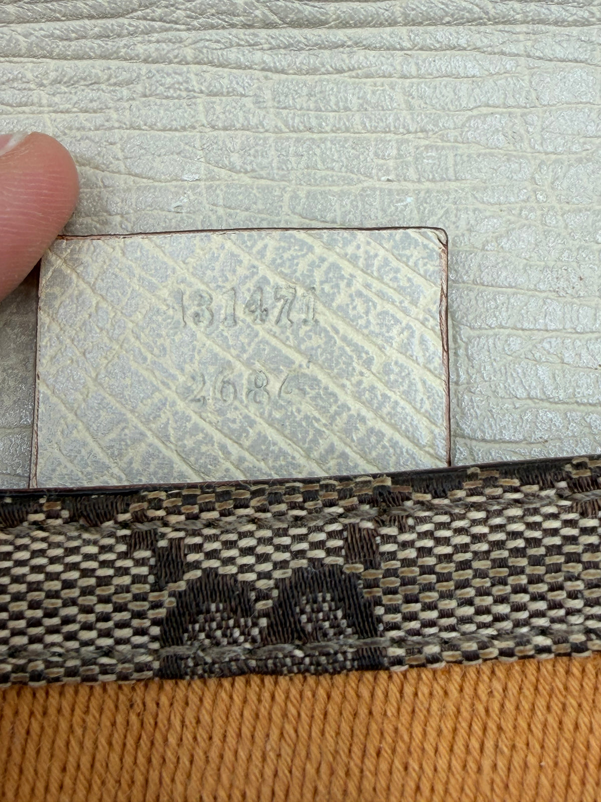 Gucci Monogram Horsebit Chain Clutch Bag