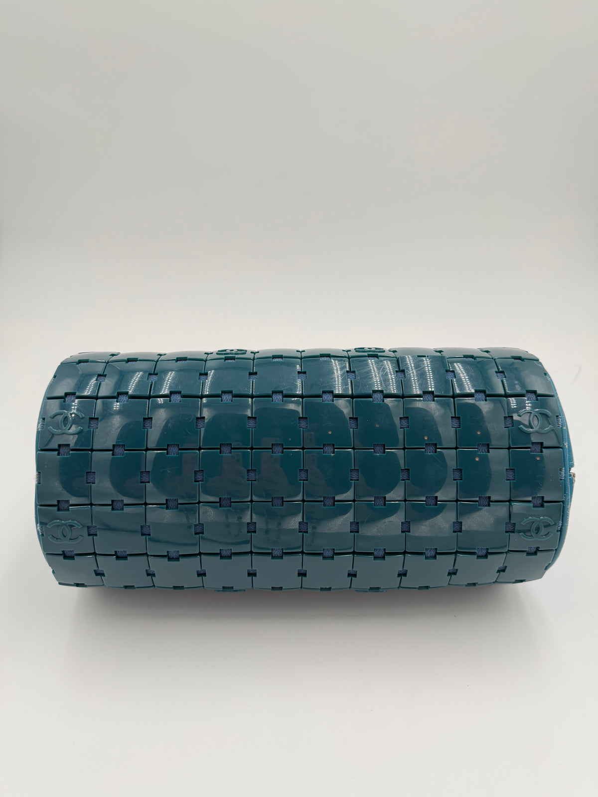 Chanel Teal Puzzle Barrel Bag