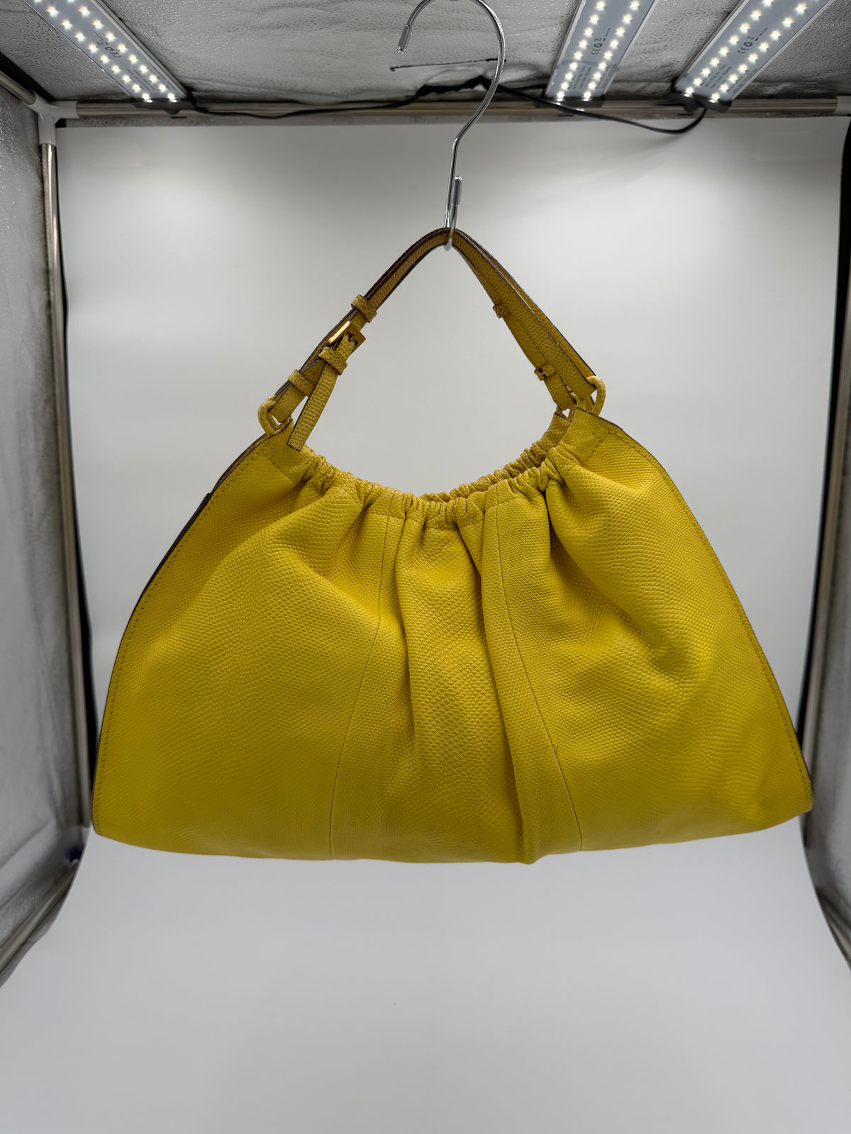 Gucci Yellow Lizard Bag