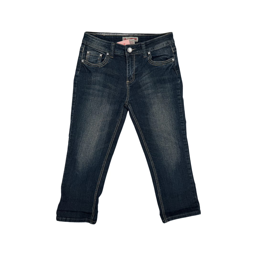 I.Q. & Company Dark Denim Capris