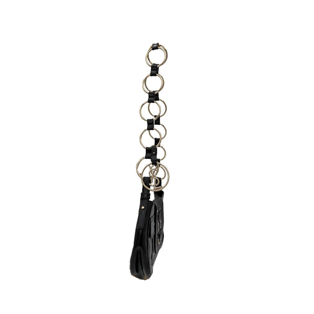 YSL Black Patent Corset Bag