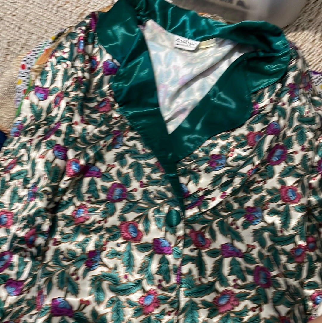 Kathryn Green Flower Top