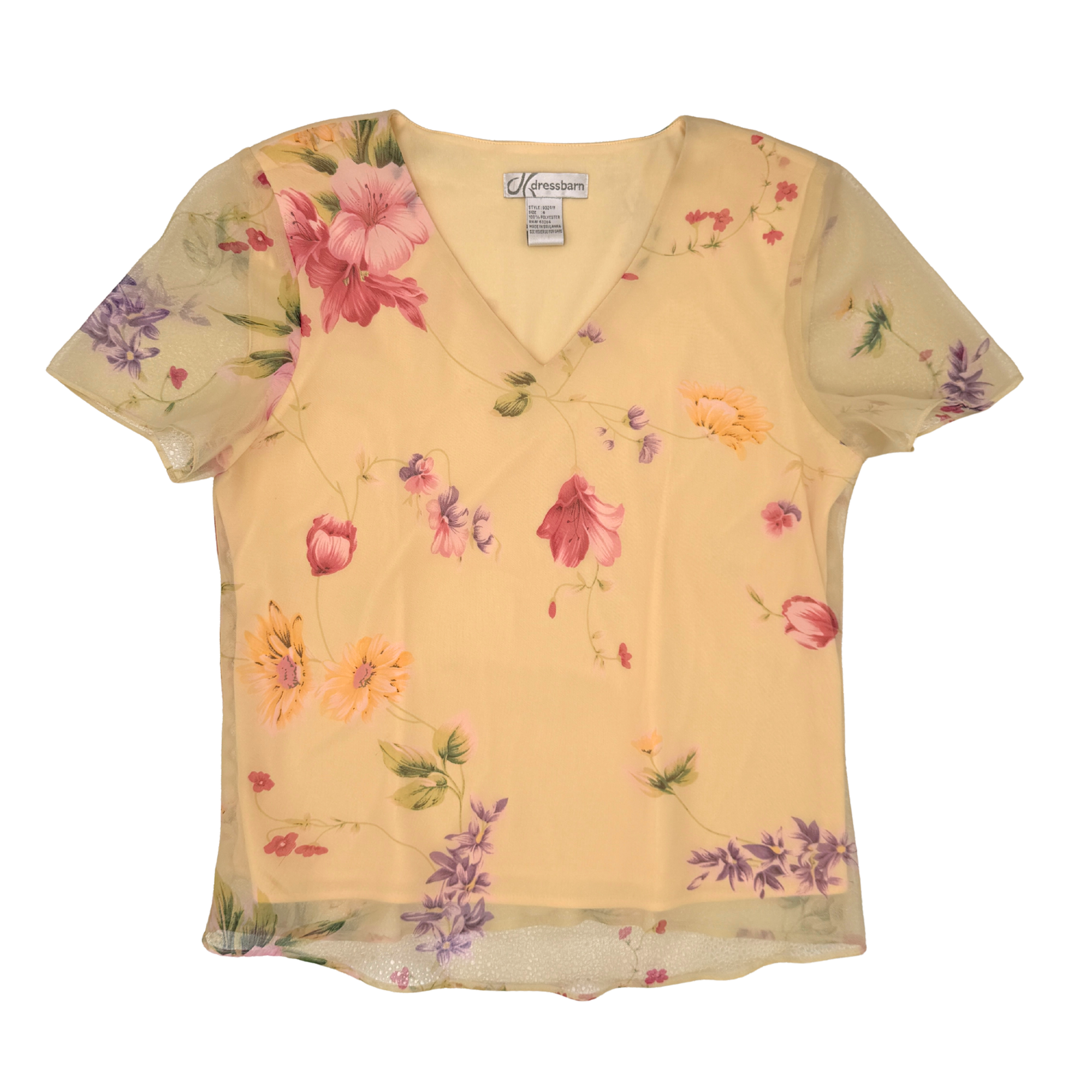 Dress Barn Flower Top
