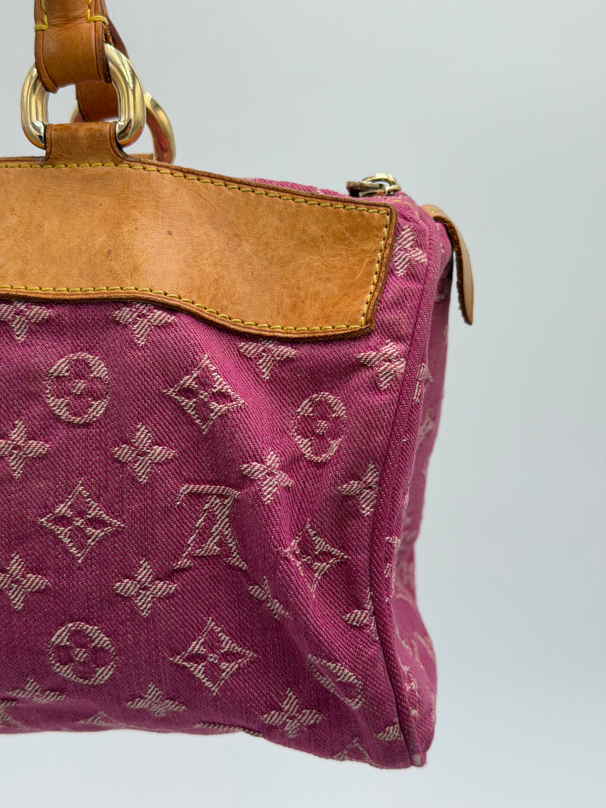 Louis Vuitton Monogram Denim Neo Speedy Fuchsia