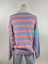 Load image into Gallery viewer, Gitano Purple Stripe Knit Sweater
