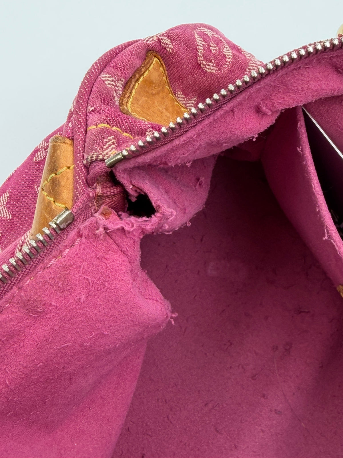 Louis Vuitton Monogram Denim Neo Speedy Fuchsia