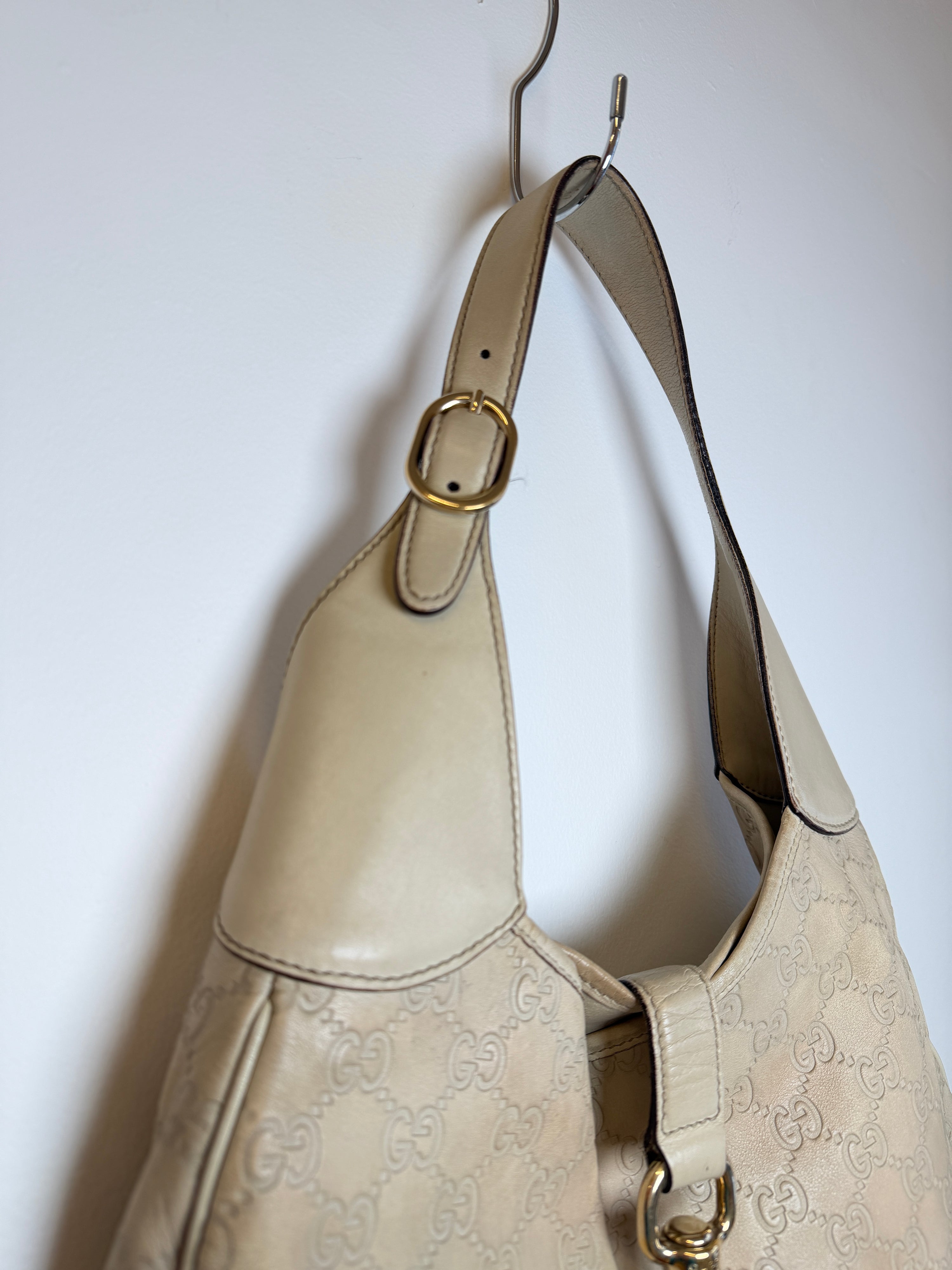 Gucci Cream Leather Jackie Bag