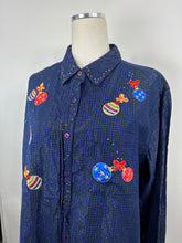 Load image into Gallery viewer, Bobbie Brooks Holiday Button Down Shirt
